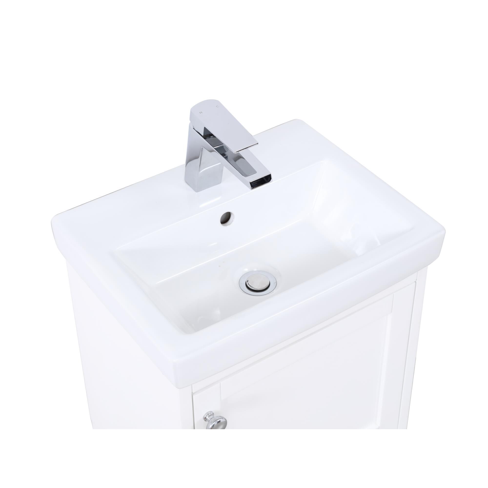 Shown in White finish