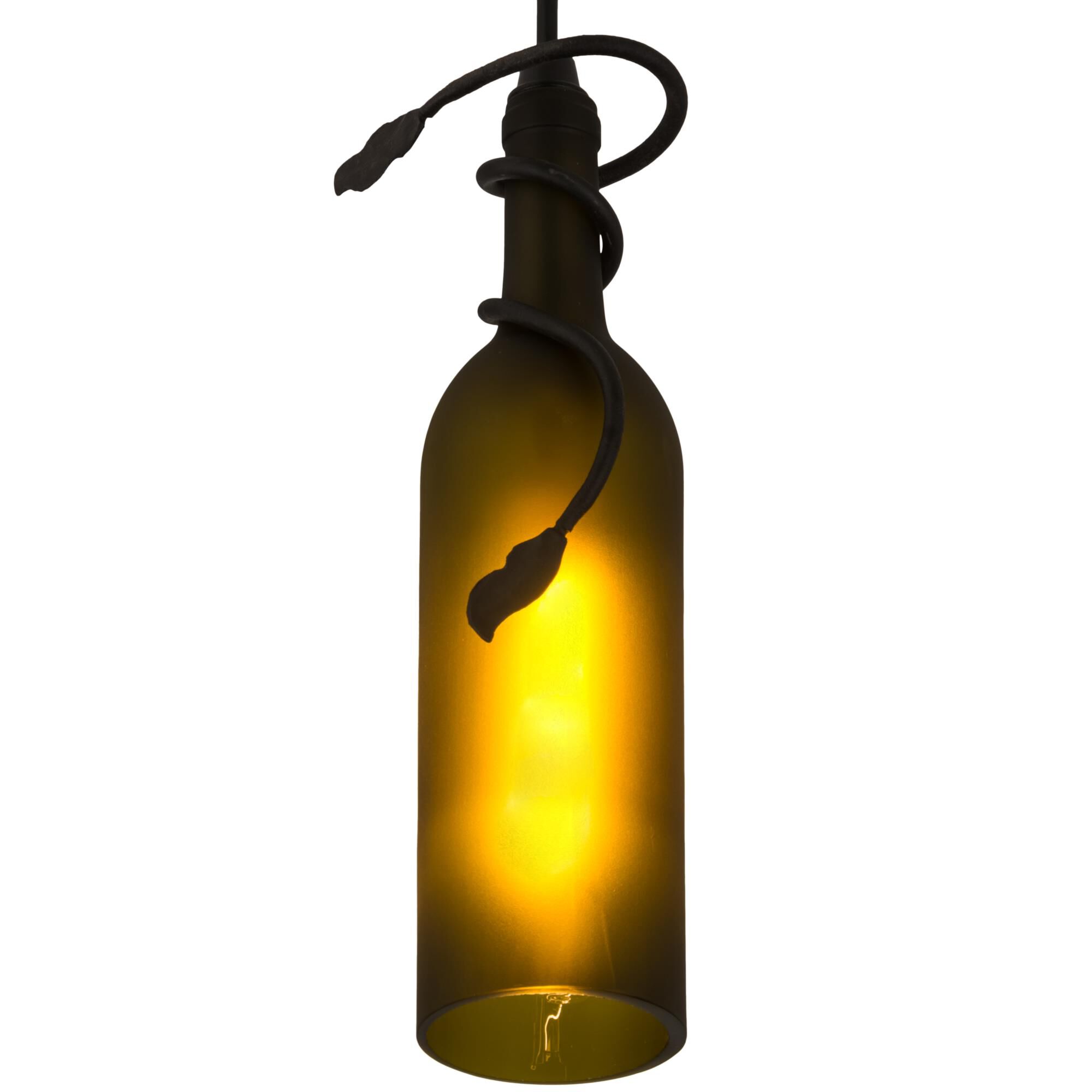 Meyda Lighting Tuscan Vineyard Frosted Green 5 Inch Mini Pendant