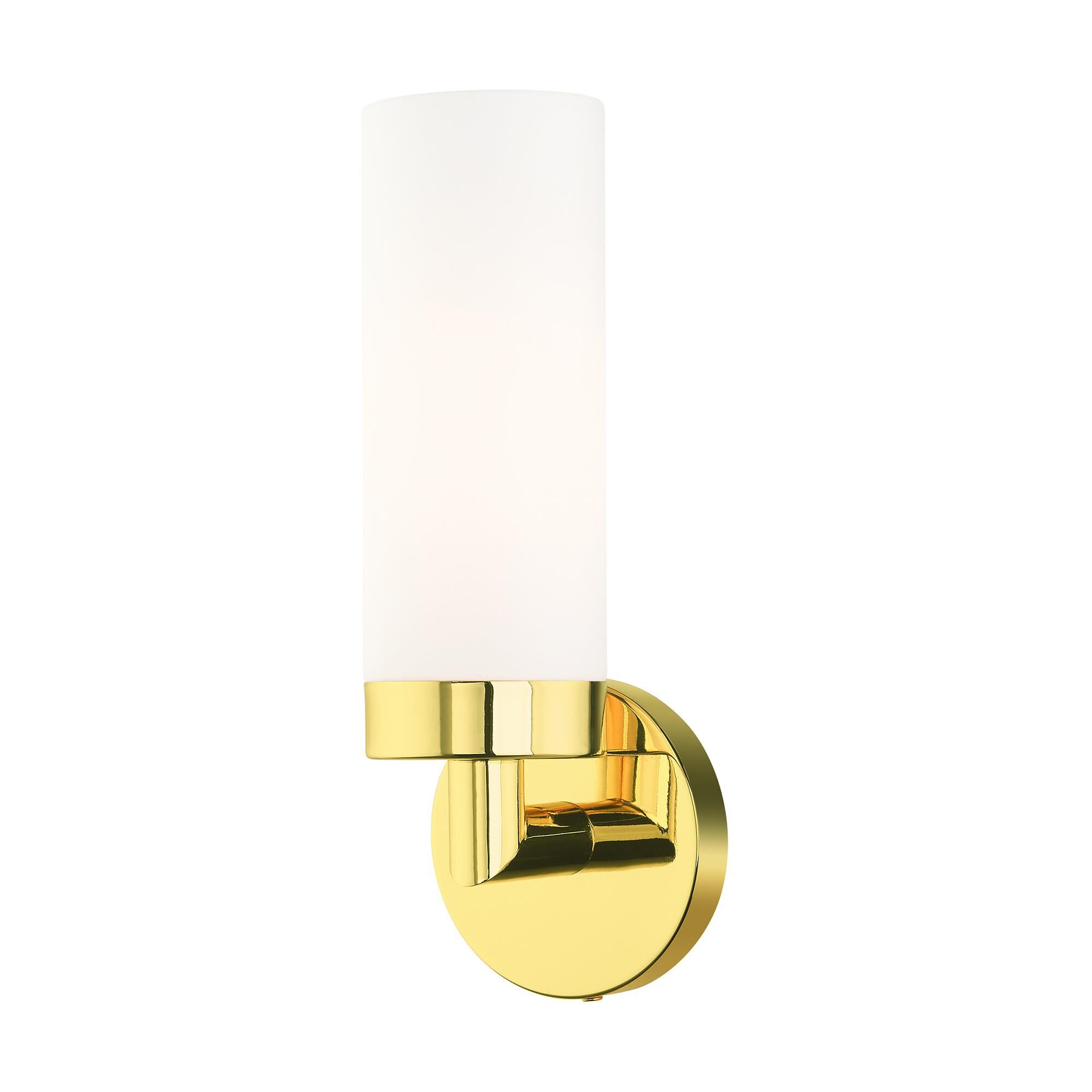 Shown in Polished Brass finish and Hand Blown Satin Opal White glass and Hand Blown Satin Opal White Glass shade