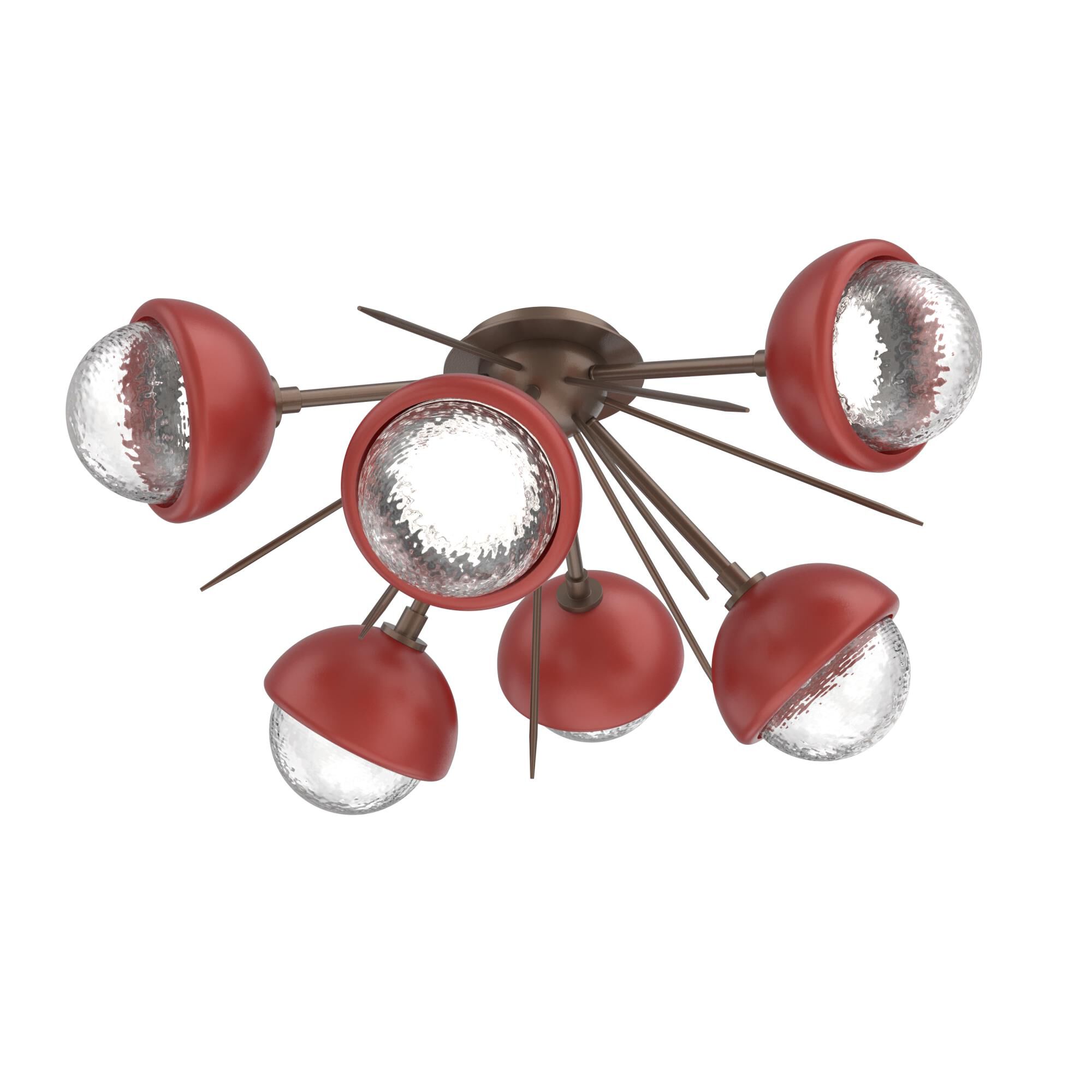 Levi Wilson Cabochon 28 Inch Semi Flush Mount by Hammerton Studio