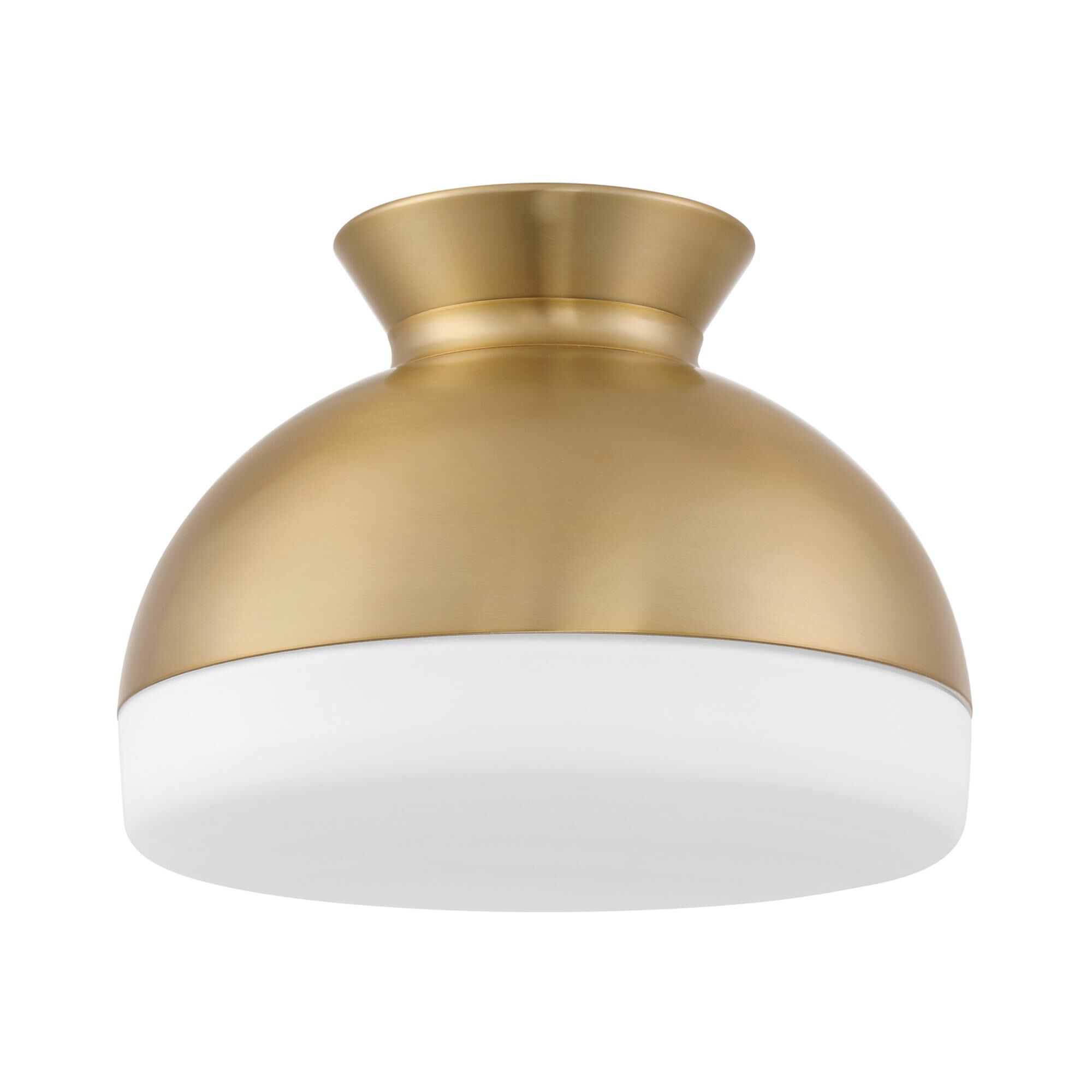 Shown in Vibrant Gold finish and Glass shade