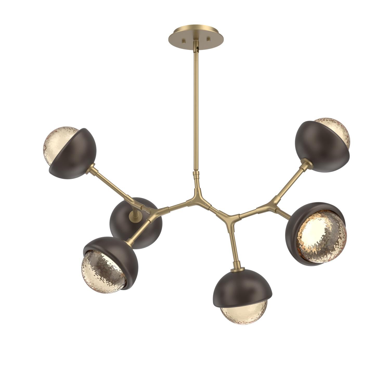 Levi Wilson Cabochon 31 Inch Linear Suspension Light by Hammerton Studio