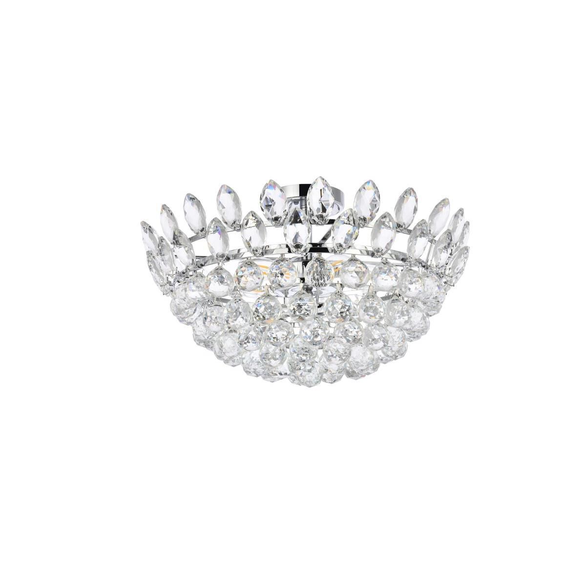 Shown in Chrome finish and Royal Cut Clear crystal