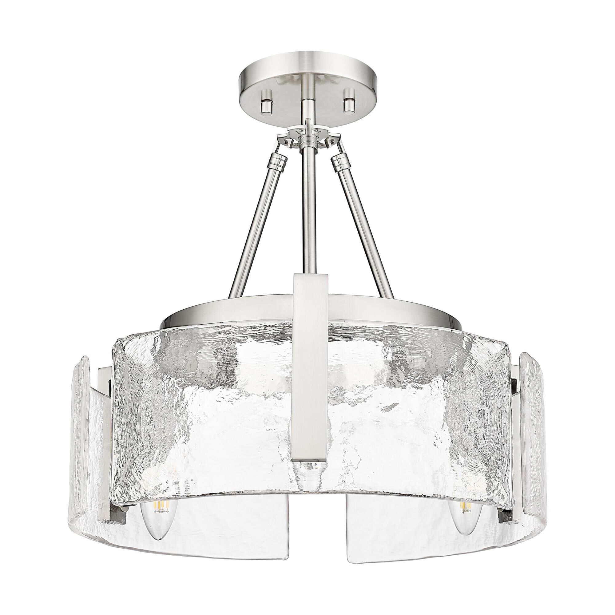 Aenon 17 Inch Semi Flush Mount by Golden Lighting