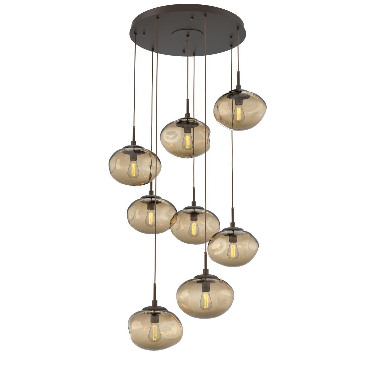 Shown in Flat Bronze finish and Blown Bronze glass