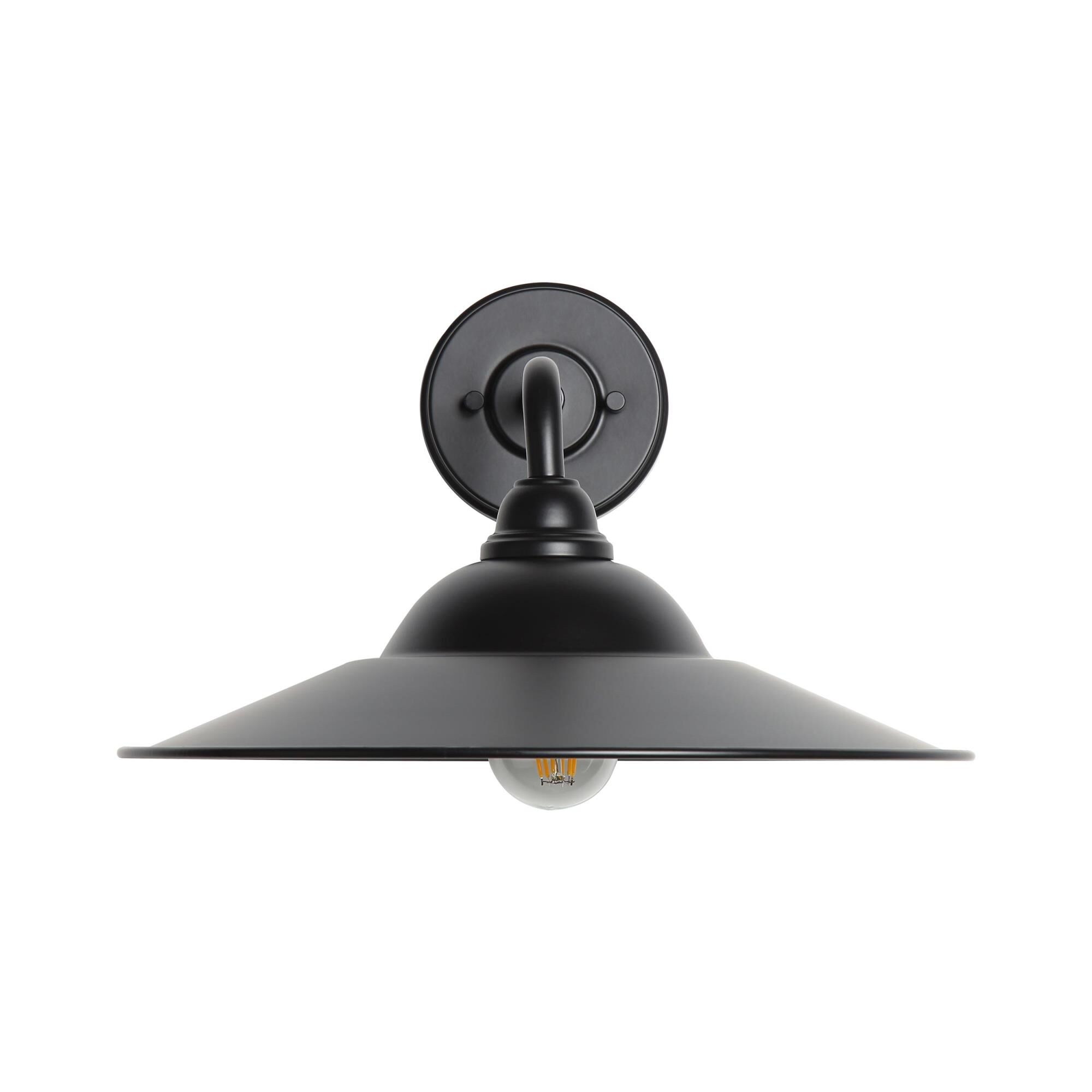 Shown in Matte Black finish and Matte Black shade