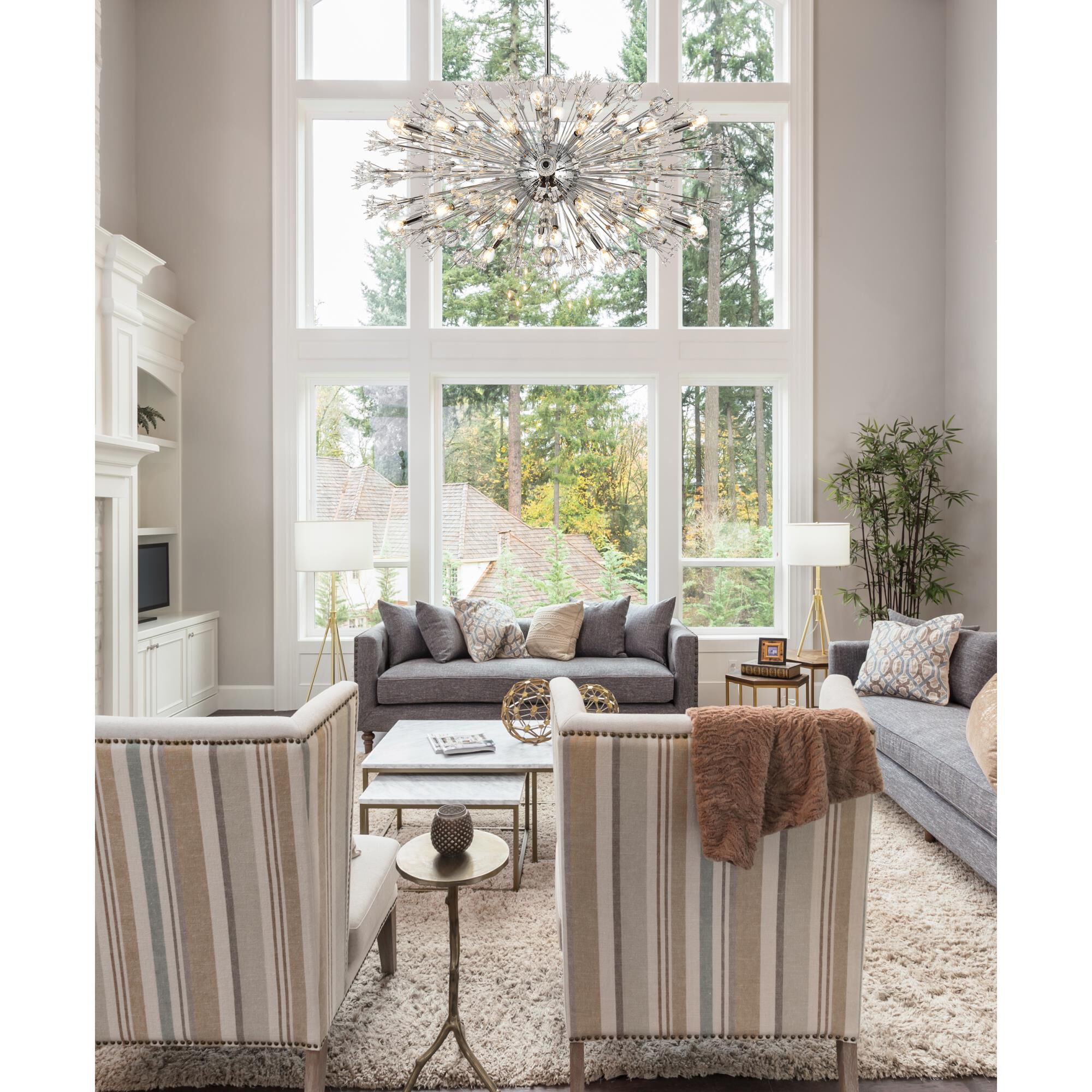 Vera 48 Inch Large Pendant by Elegant Lighting