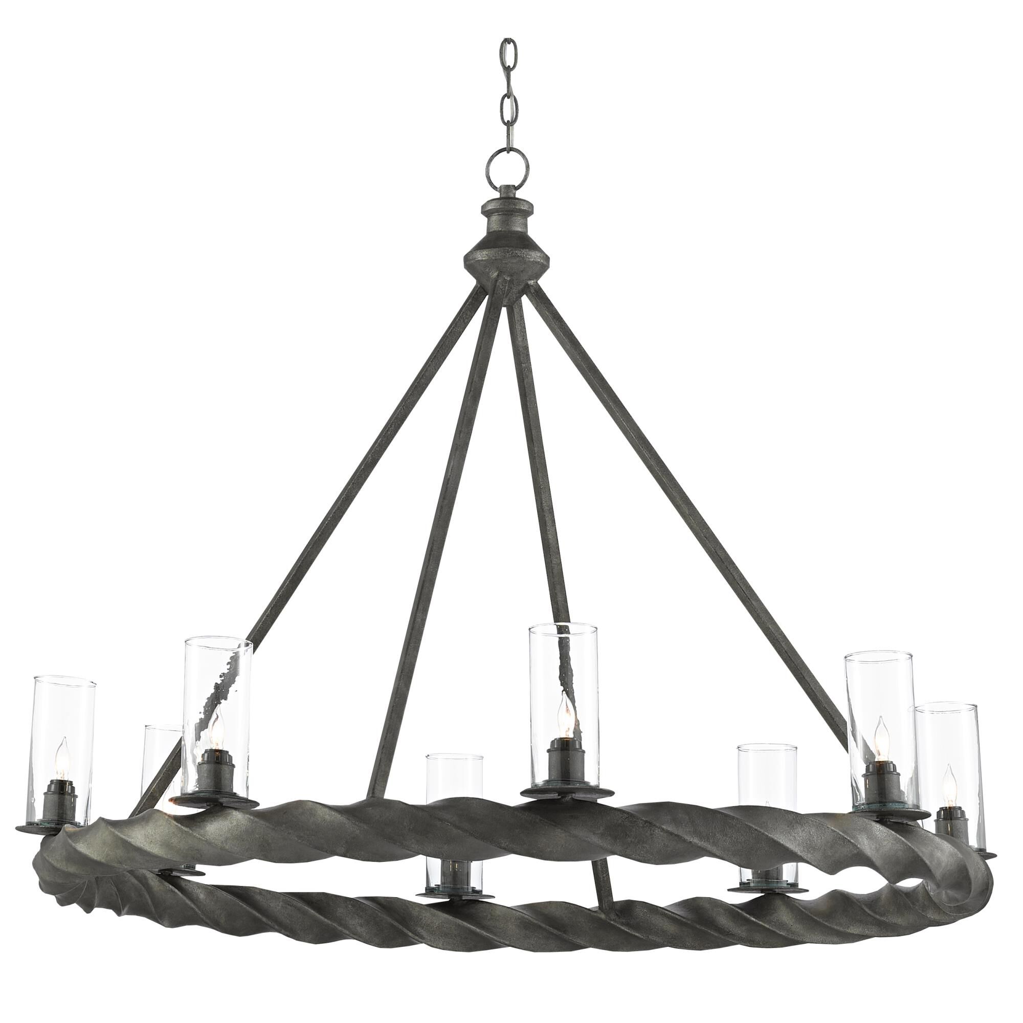 Orson 8 Light Chandelier by Currey and Company