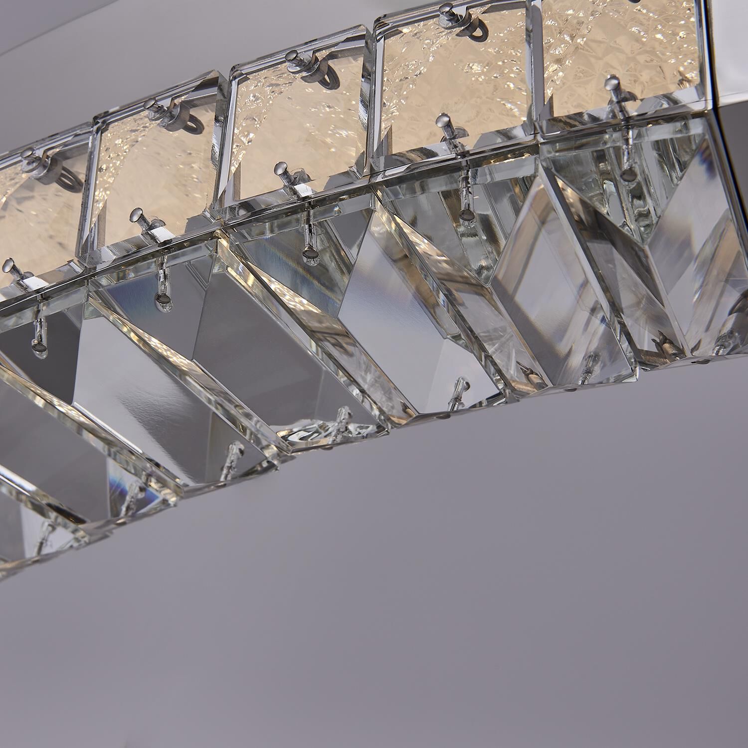 Shown in Polished Chrome finish and Firenze Clear crystal