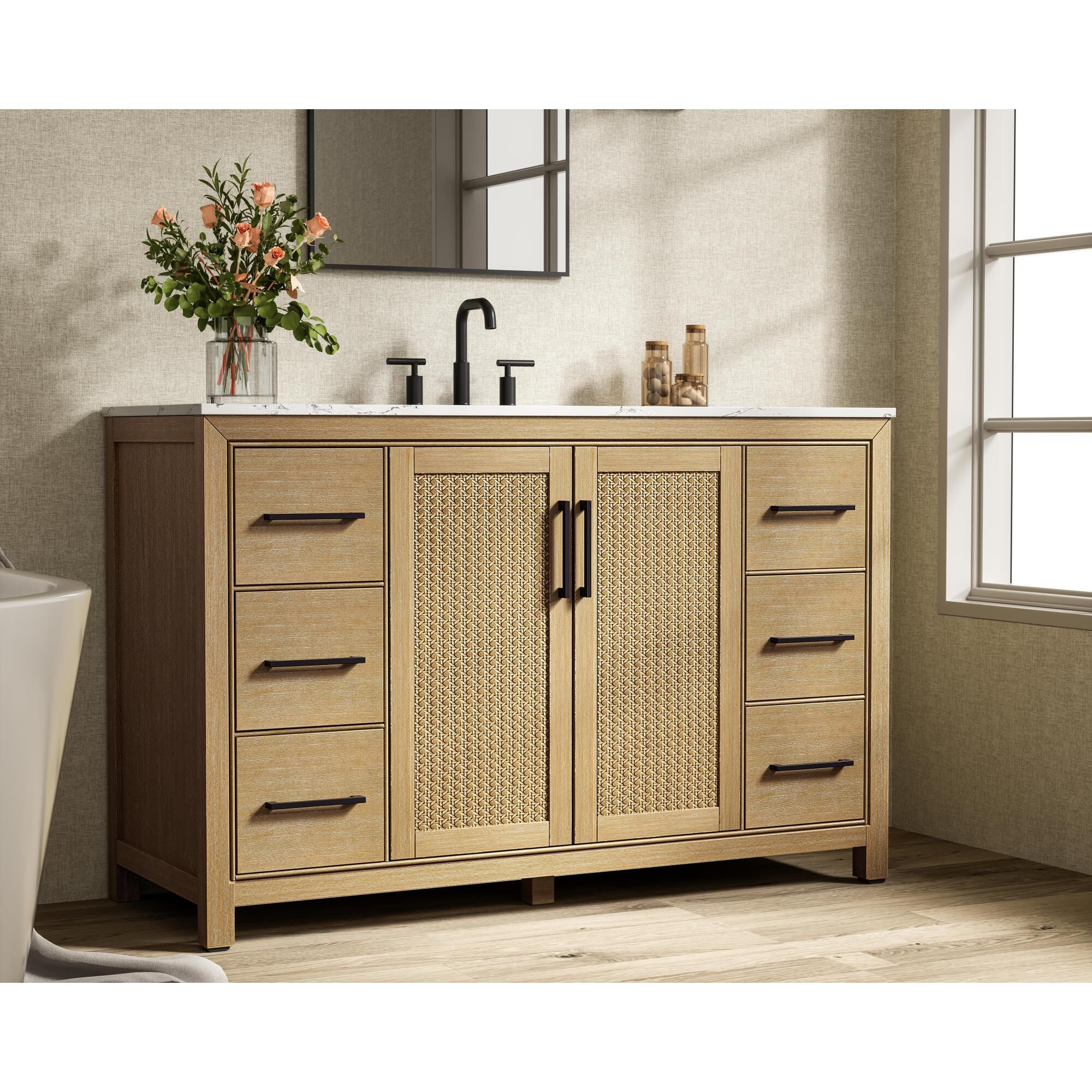 Alina 54 Inch Bath Vanity by Elegant Dcor