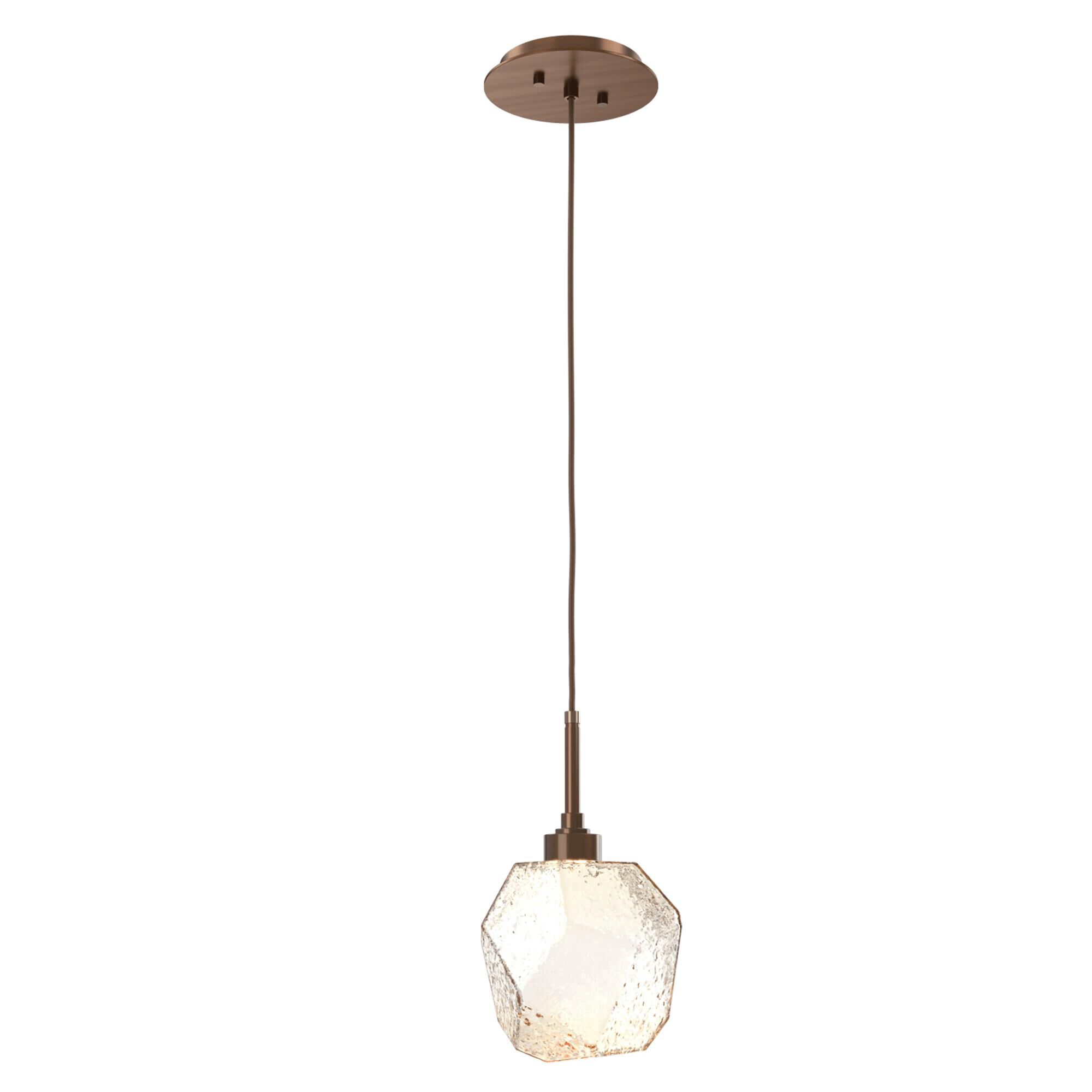 Shown in Burnished Brass finish and Amber glass