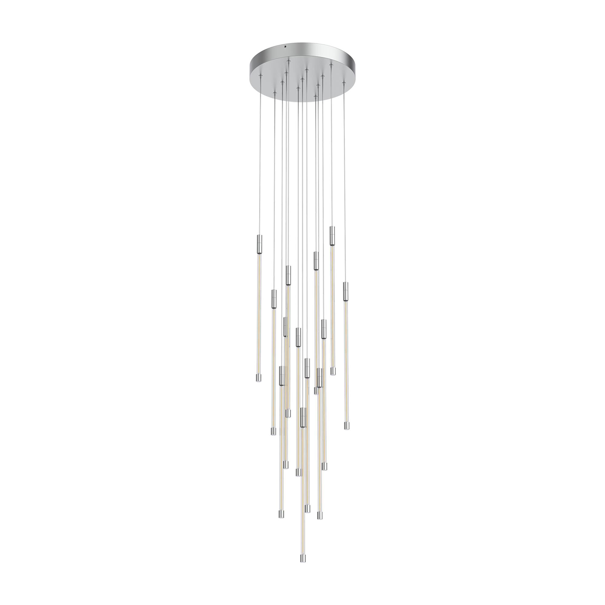 Shown in Chrome finish and Clear glass