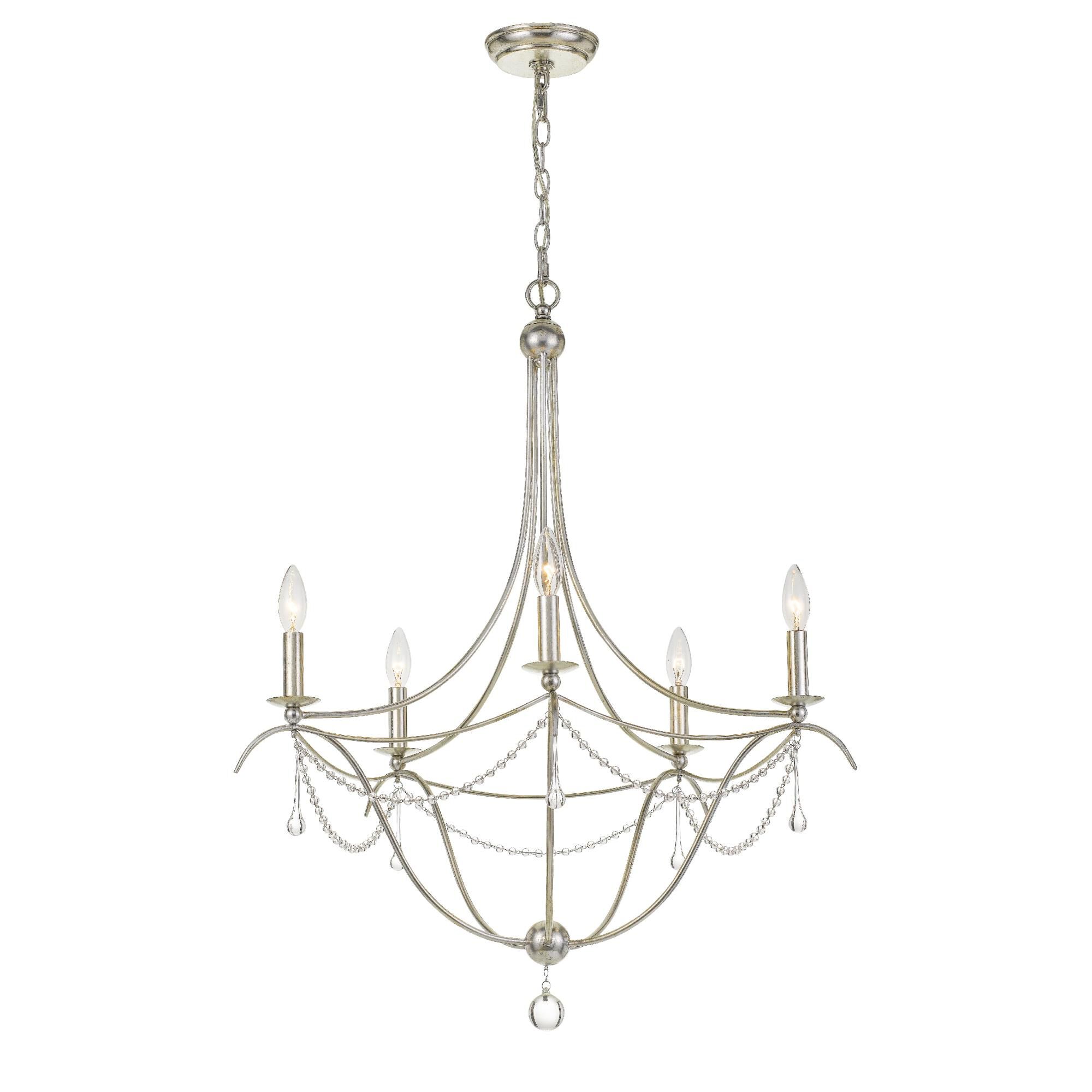 Metro 27 Inch 5 Light Chandelier by Crystorama