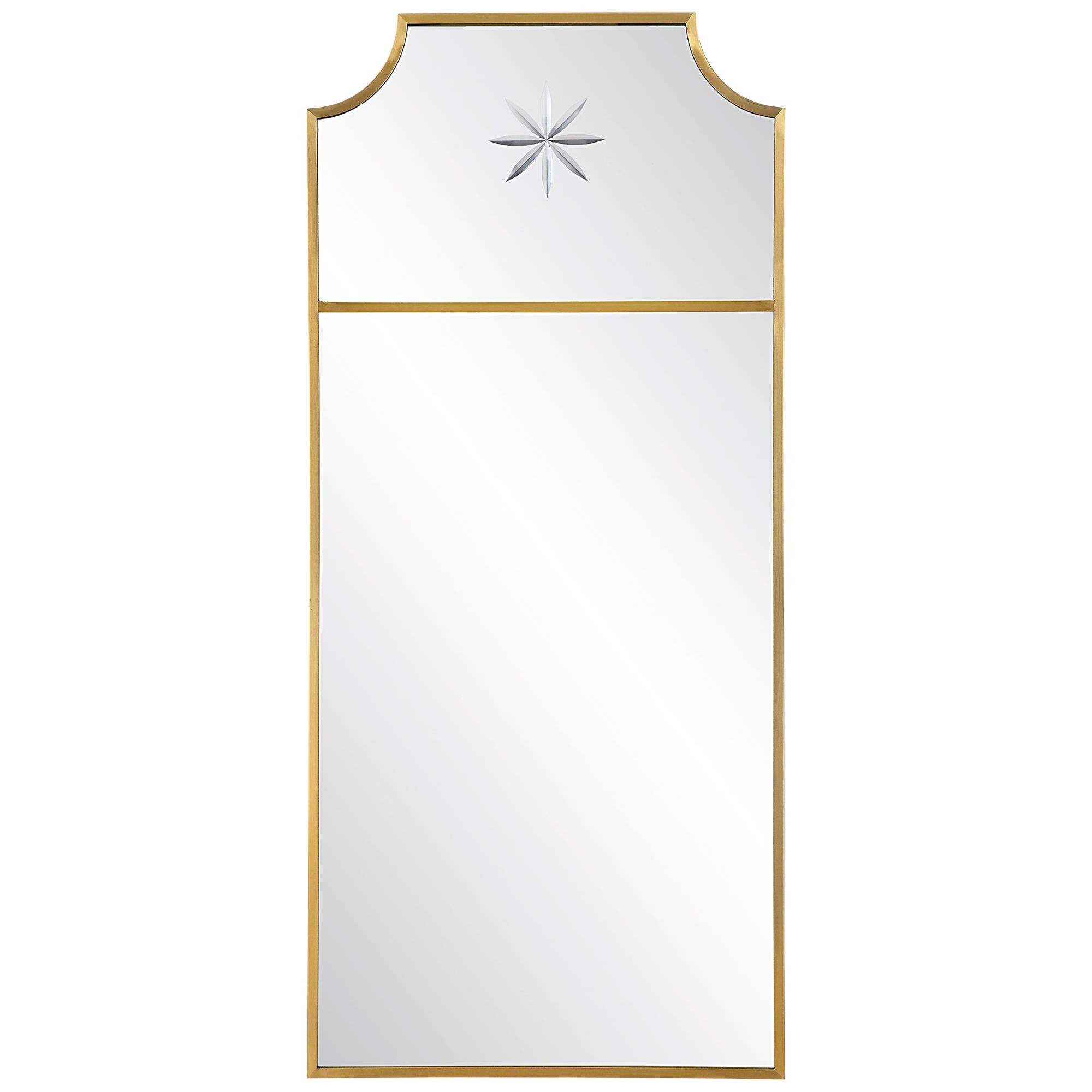 Shown in Inspired By Trumeau Styling, This Updated Traditional Mirror Displays A Petite Stainless Steel Frame finish