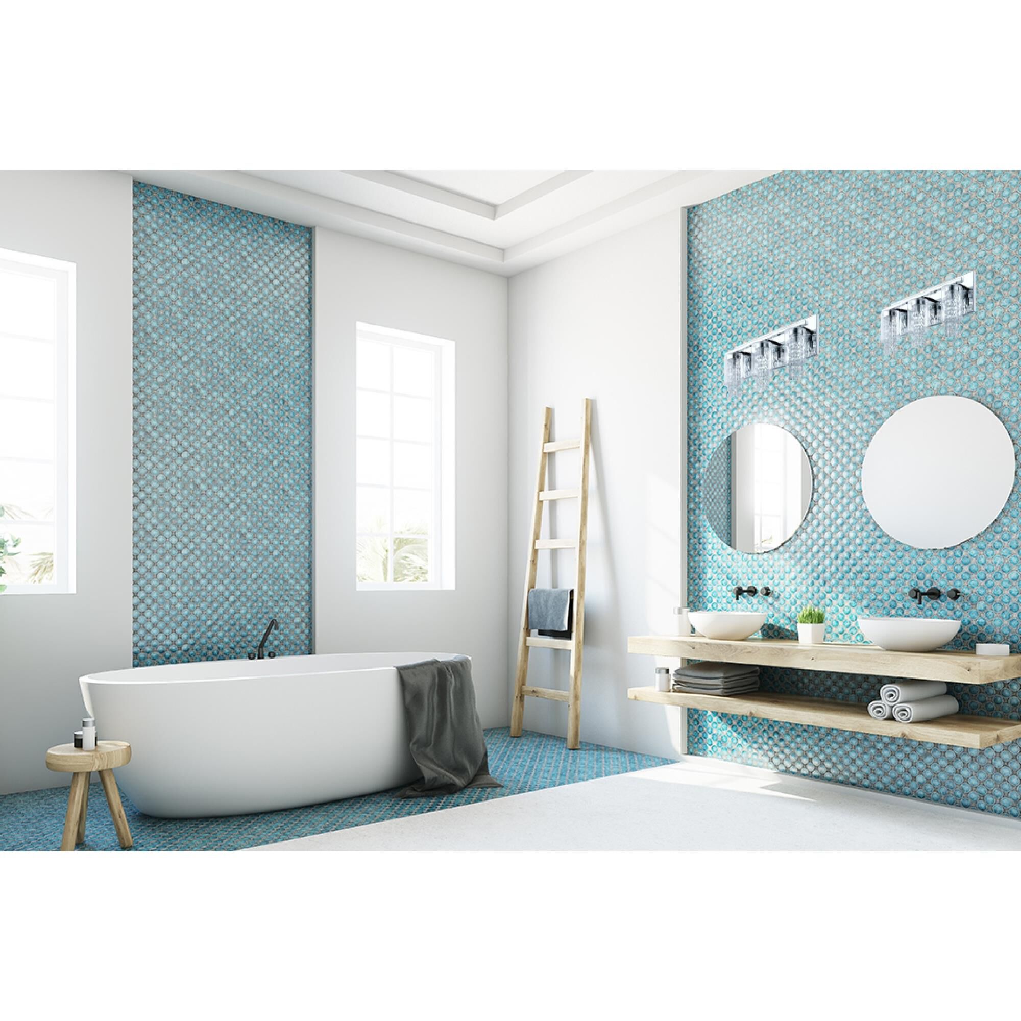 Eglo Kissling 25 Inch 3 Light Bath Vanity Light by Eglo Lighting