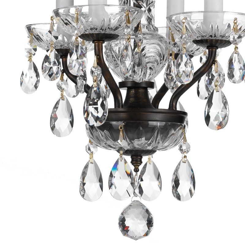 Traditional Crystal 11 Inch Chandelier by Crystorama