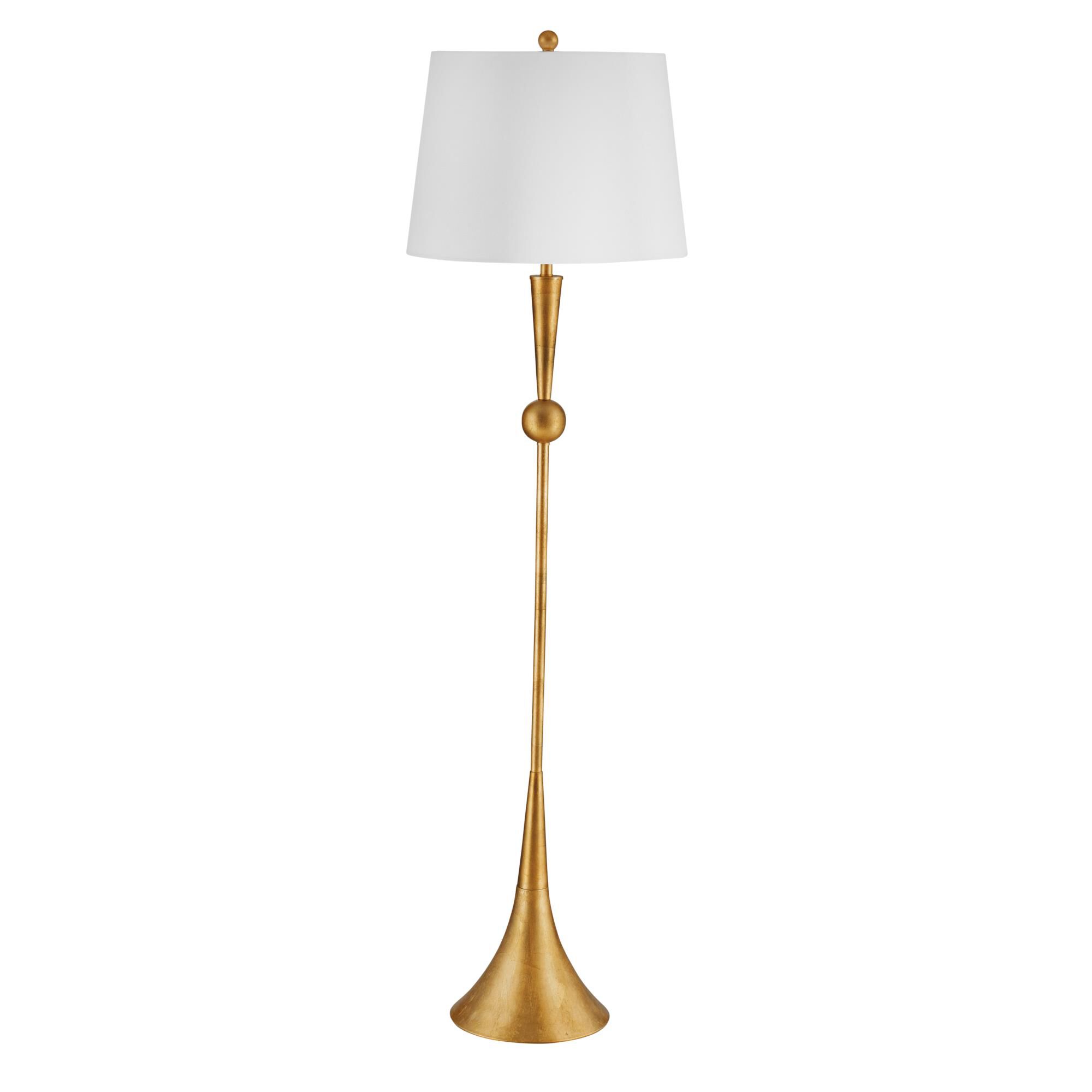 Shown in Gold finish and White shade