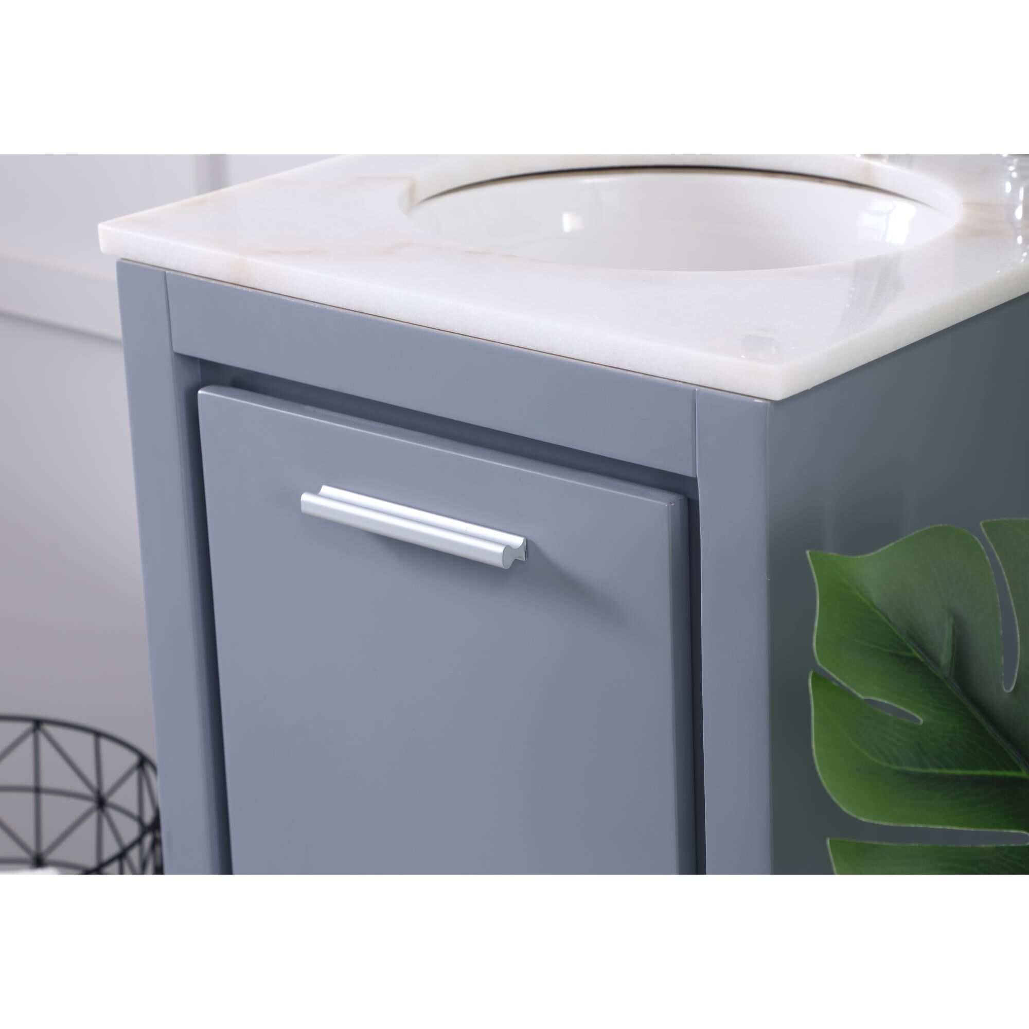 Shown in Grey finish