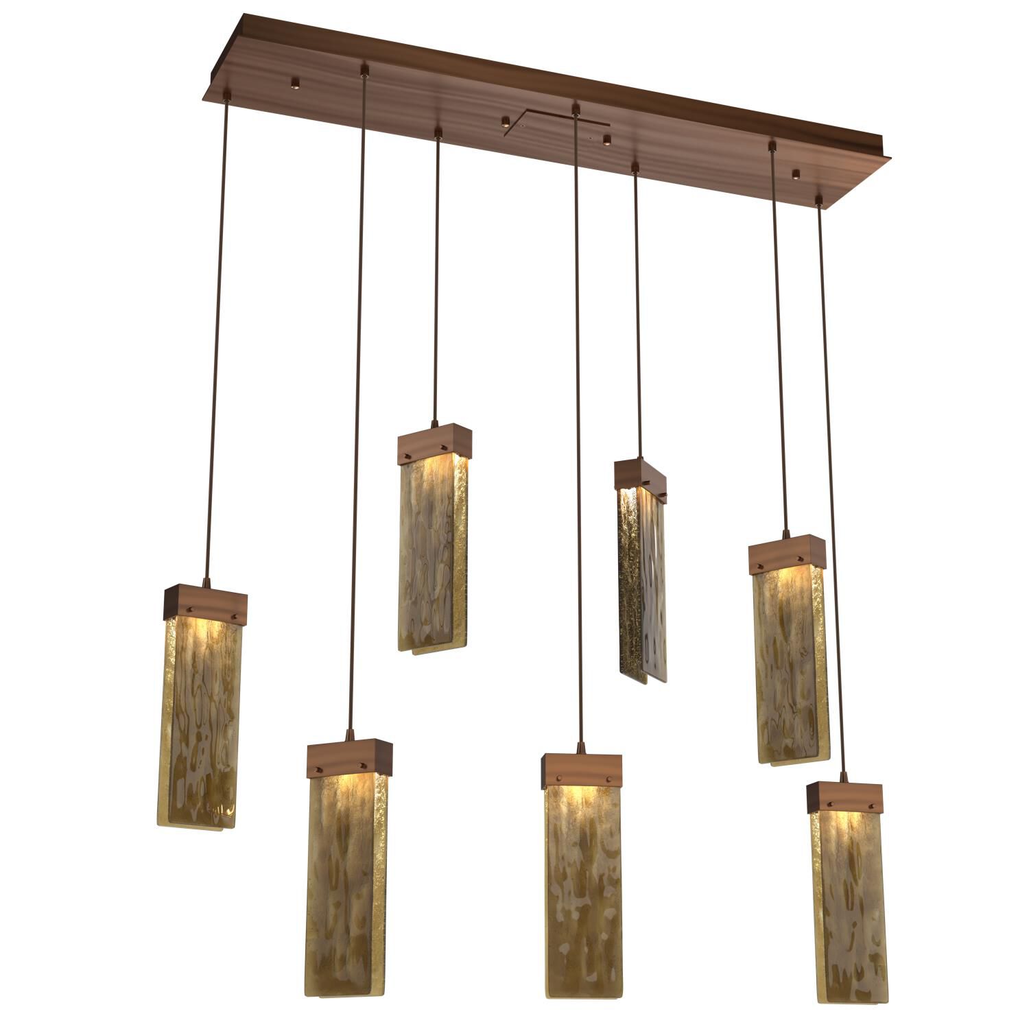 Parallel 44 Inch 7 Light LED Linear Suspension Light by Hammerton Studio