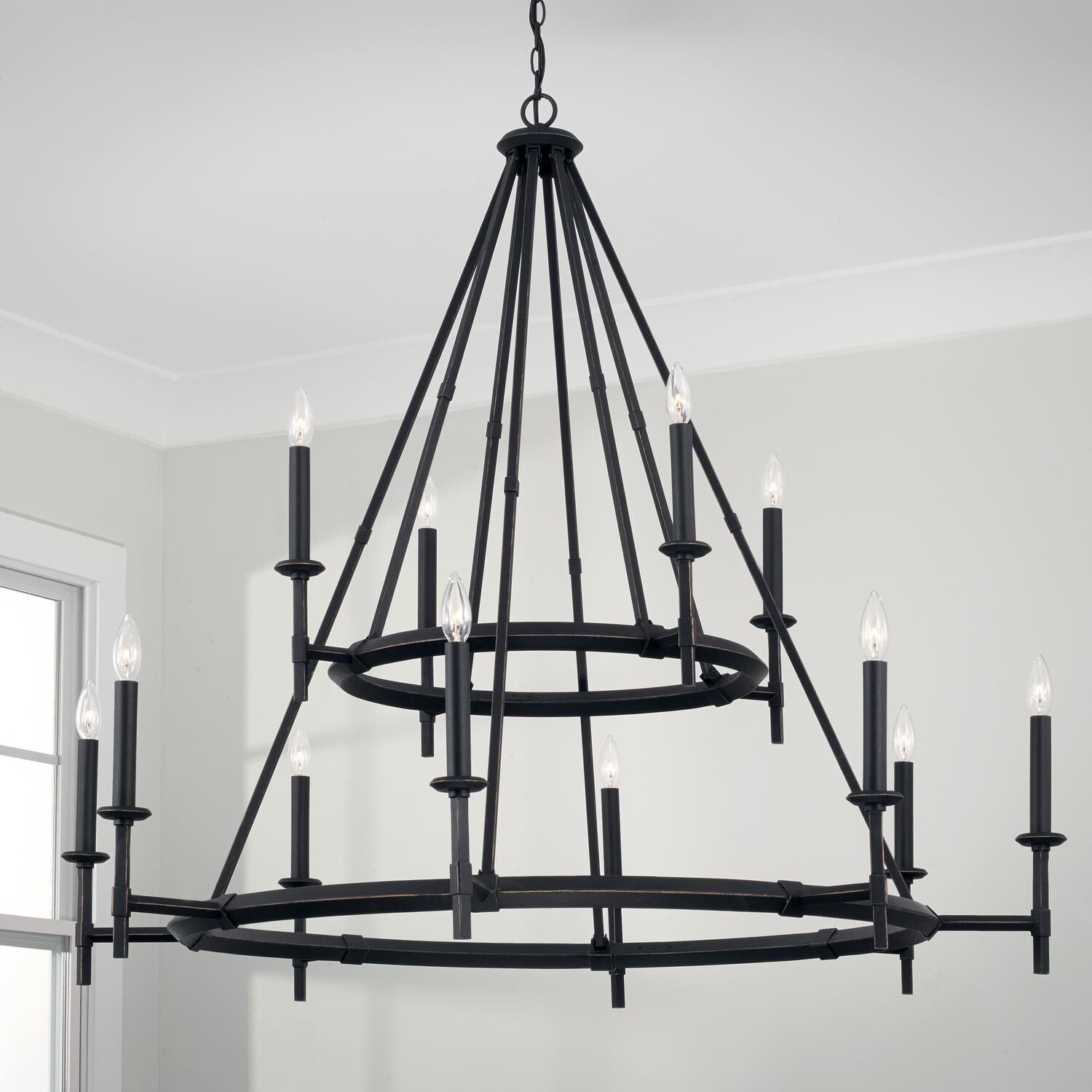 Ogden 48 Inch 12 Light Chandelier by Capital Lighting Fixture Company