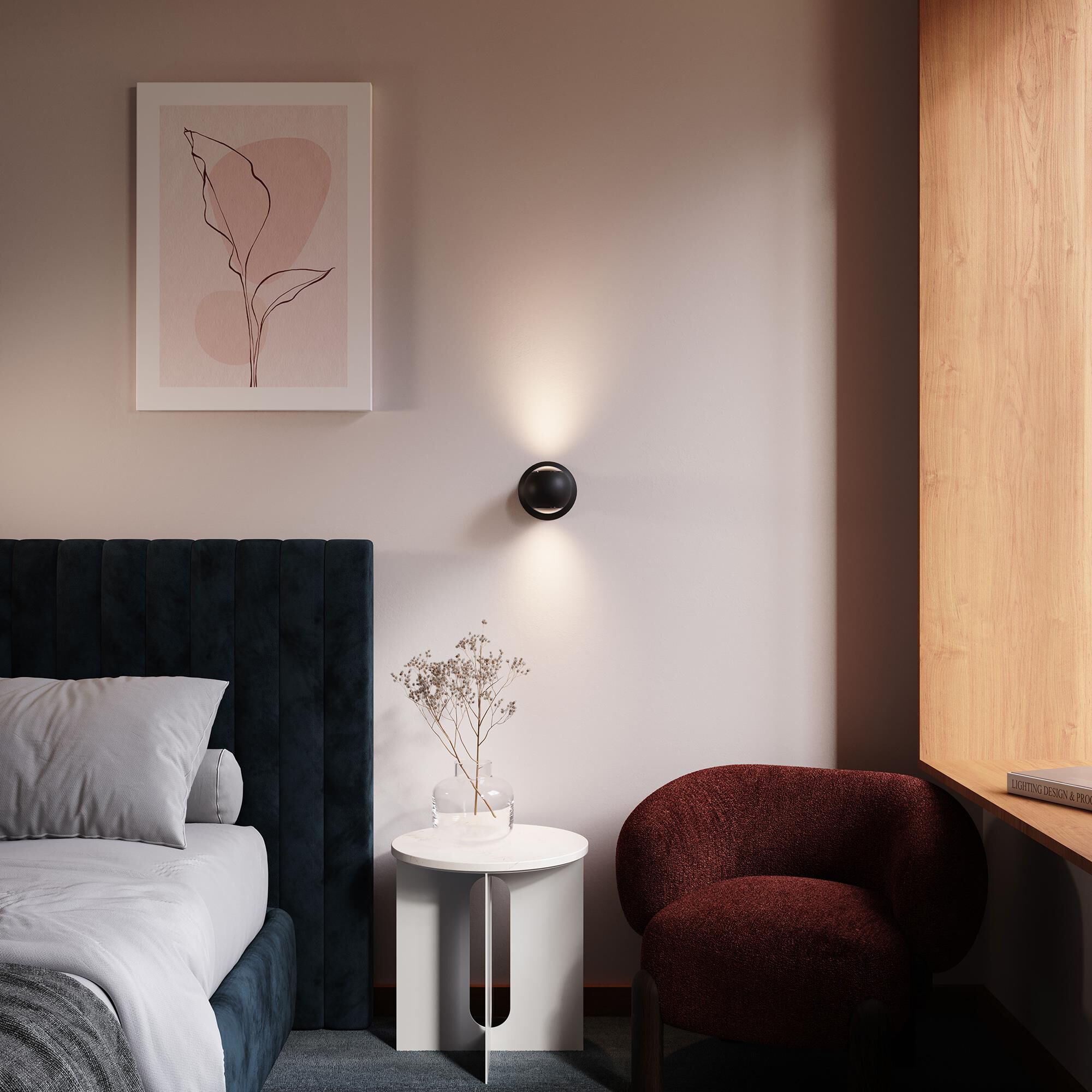 Hemisphere 4 Inch Wall Sconce by SONNEMAN