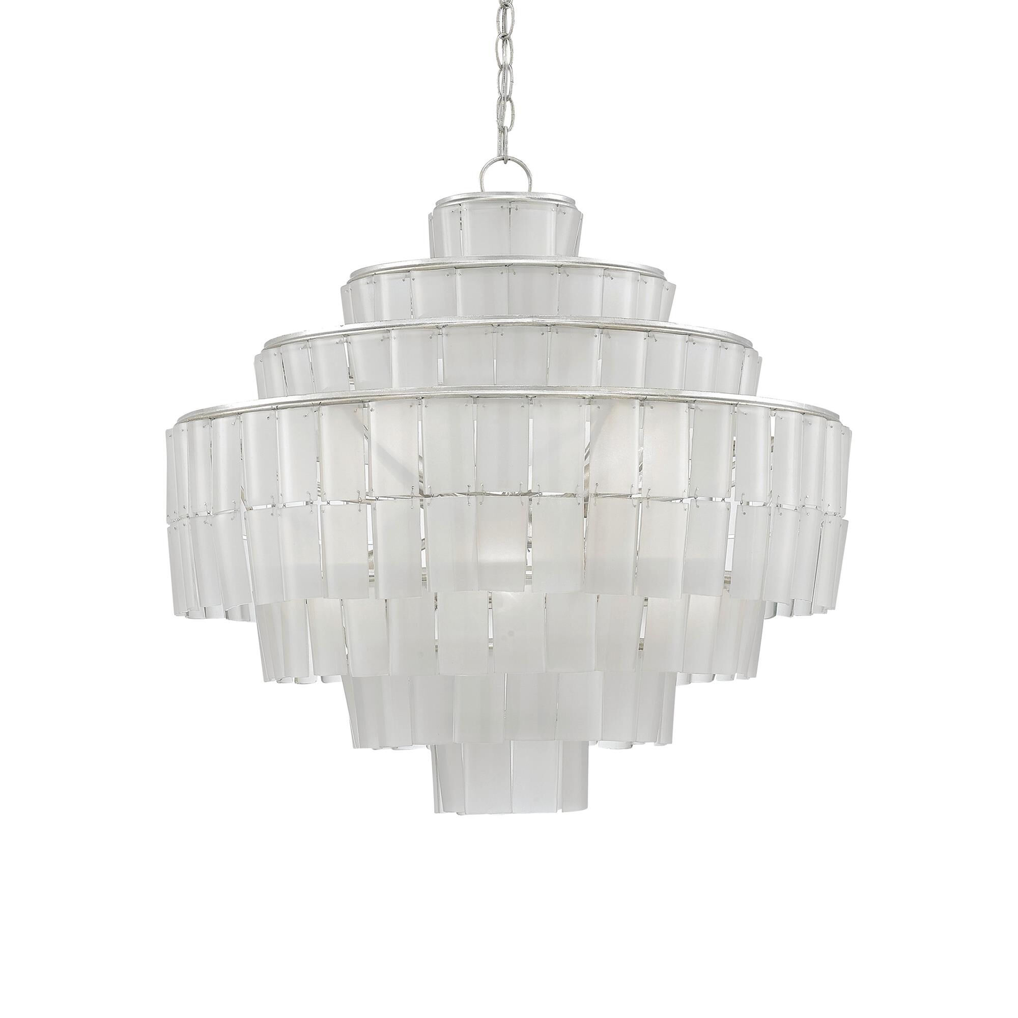 Shown in Contemporary Silver Leaf-Opaque White finish