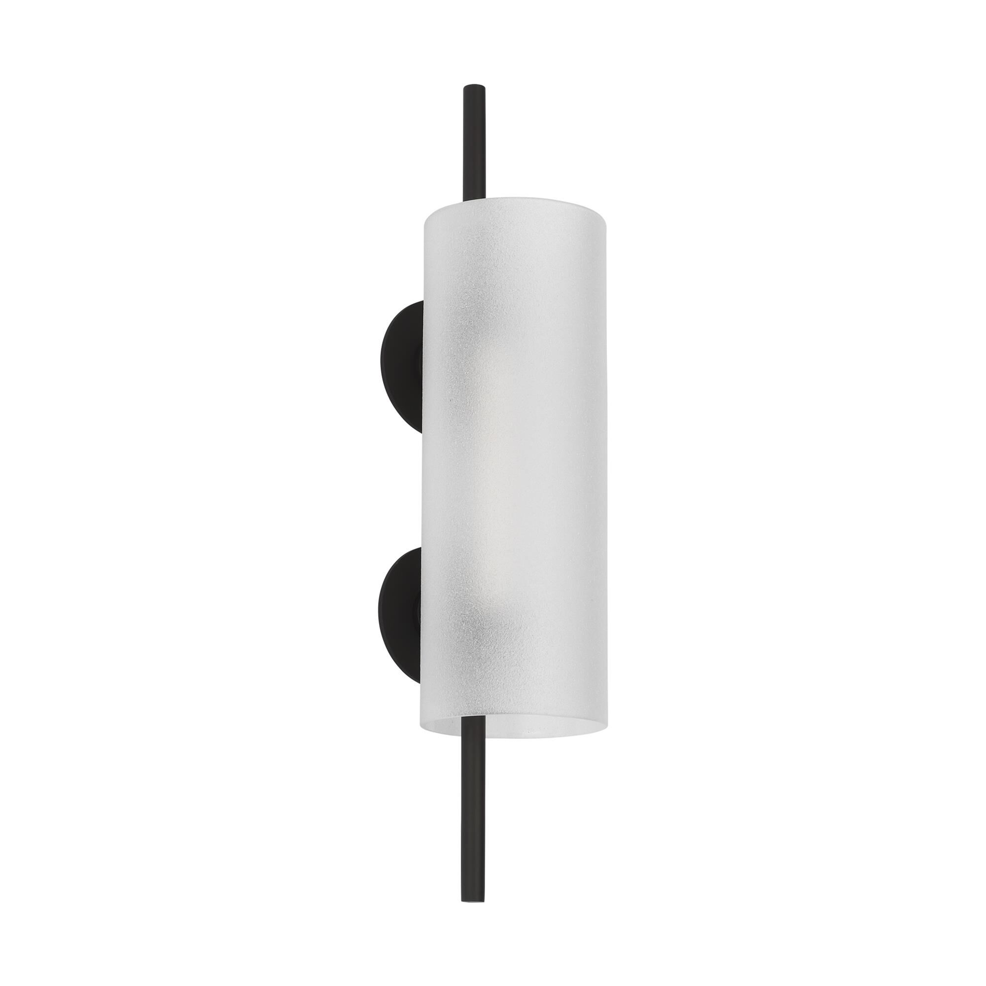 Shown in Nightshade Black finish and Etched glass