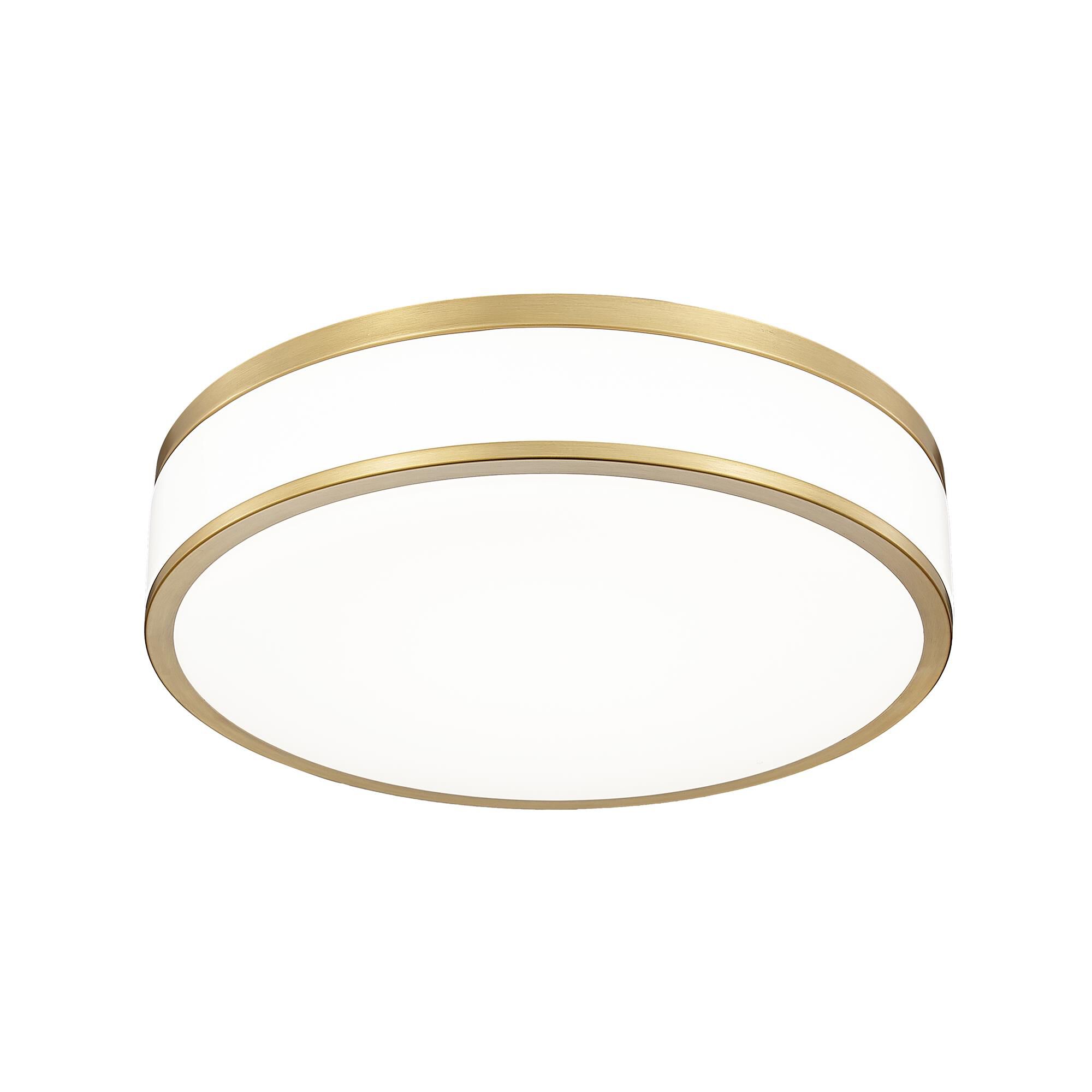 Shown in Modern Gold finish and Frosted glass and Frosted shade