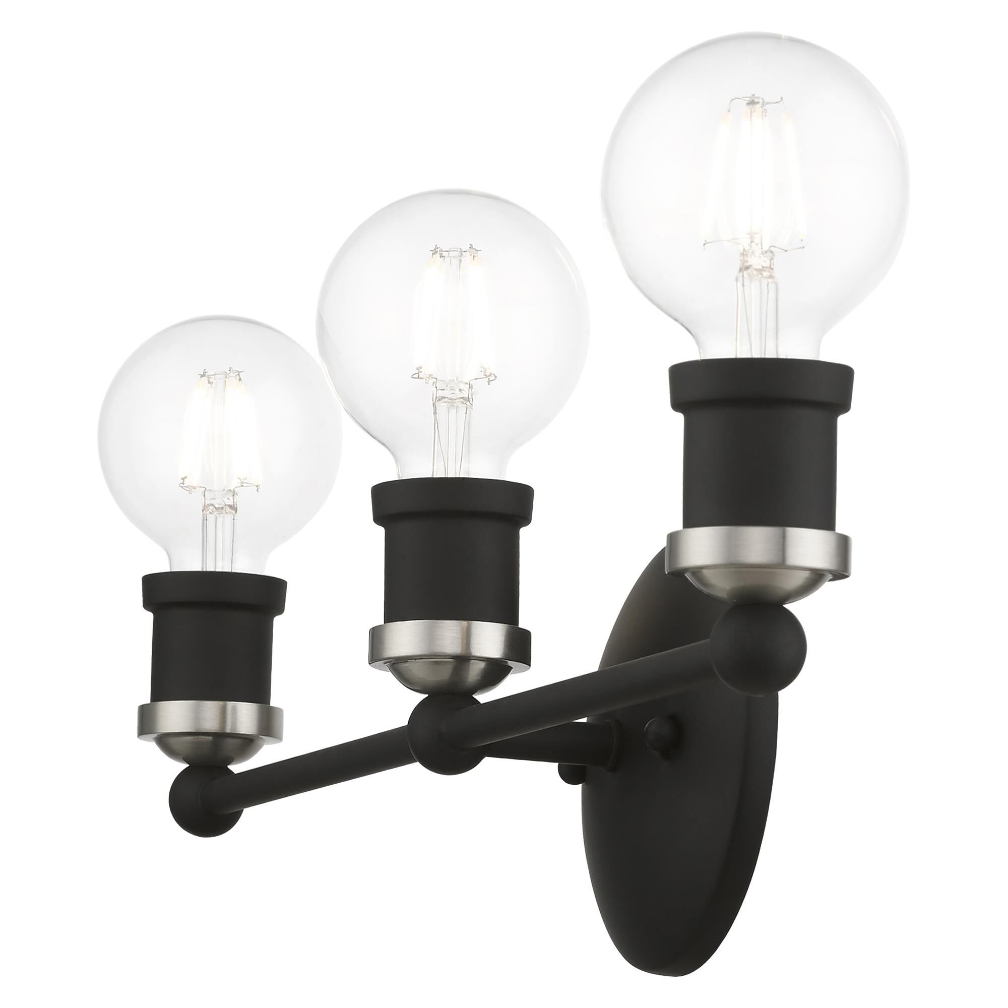 Shown in Black with Brushed Nickel Accents finish