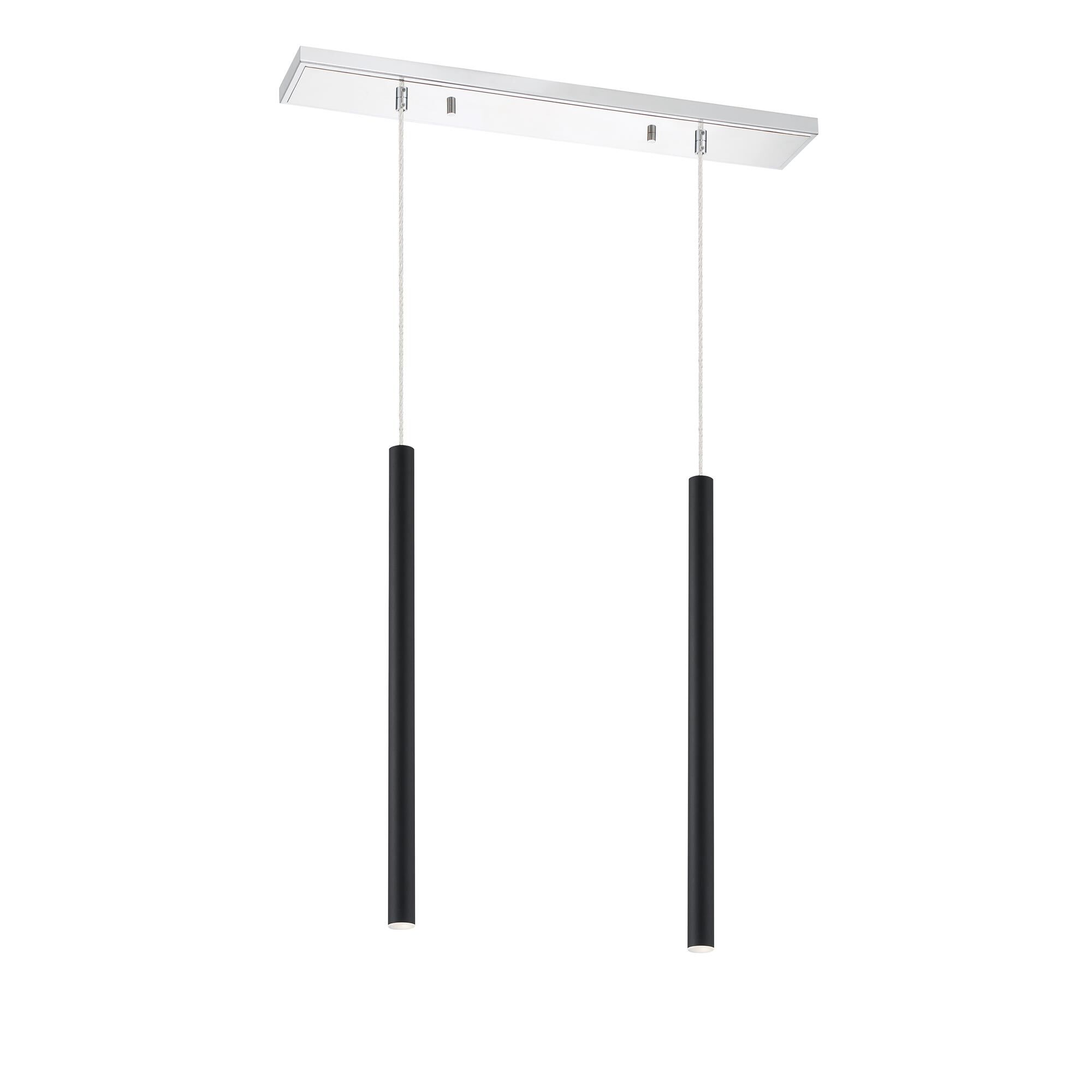 Shown in Chrome finish and Steel glass and Steel shade