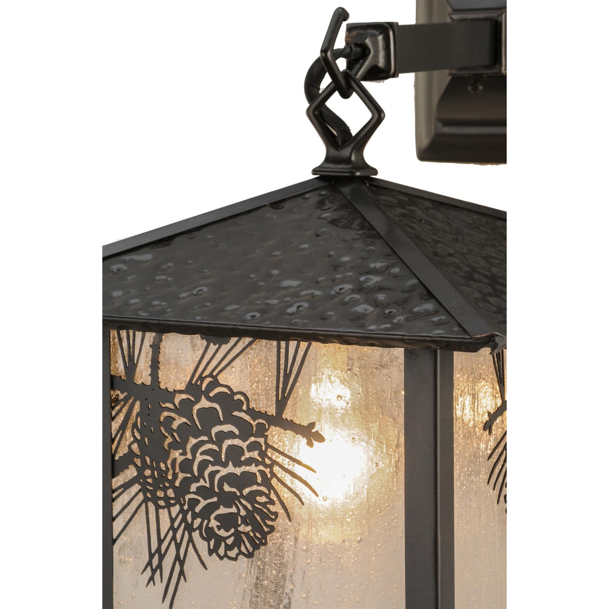 Shown in Craftsman Brown Finish finish and Seeded  Or Acrylic glass