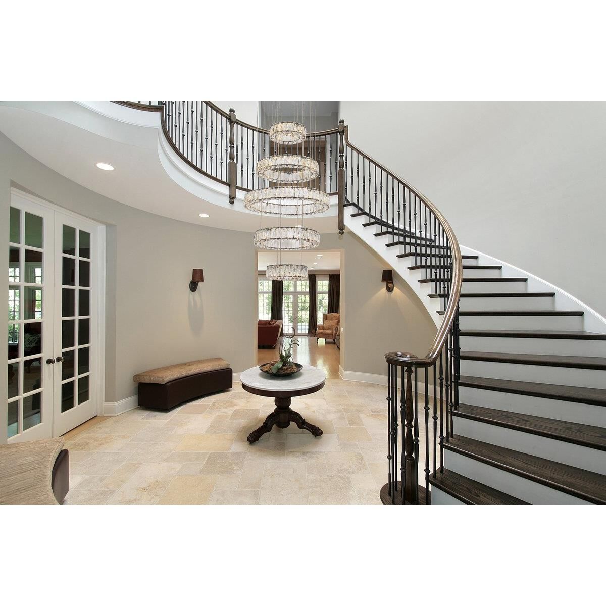 Shown in Black finish and Clear Royal Cut crystal