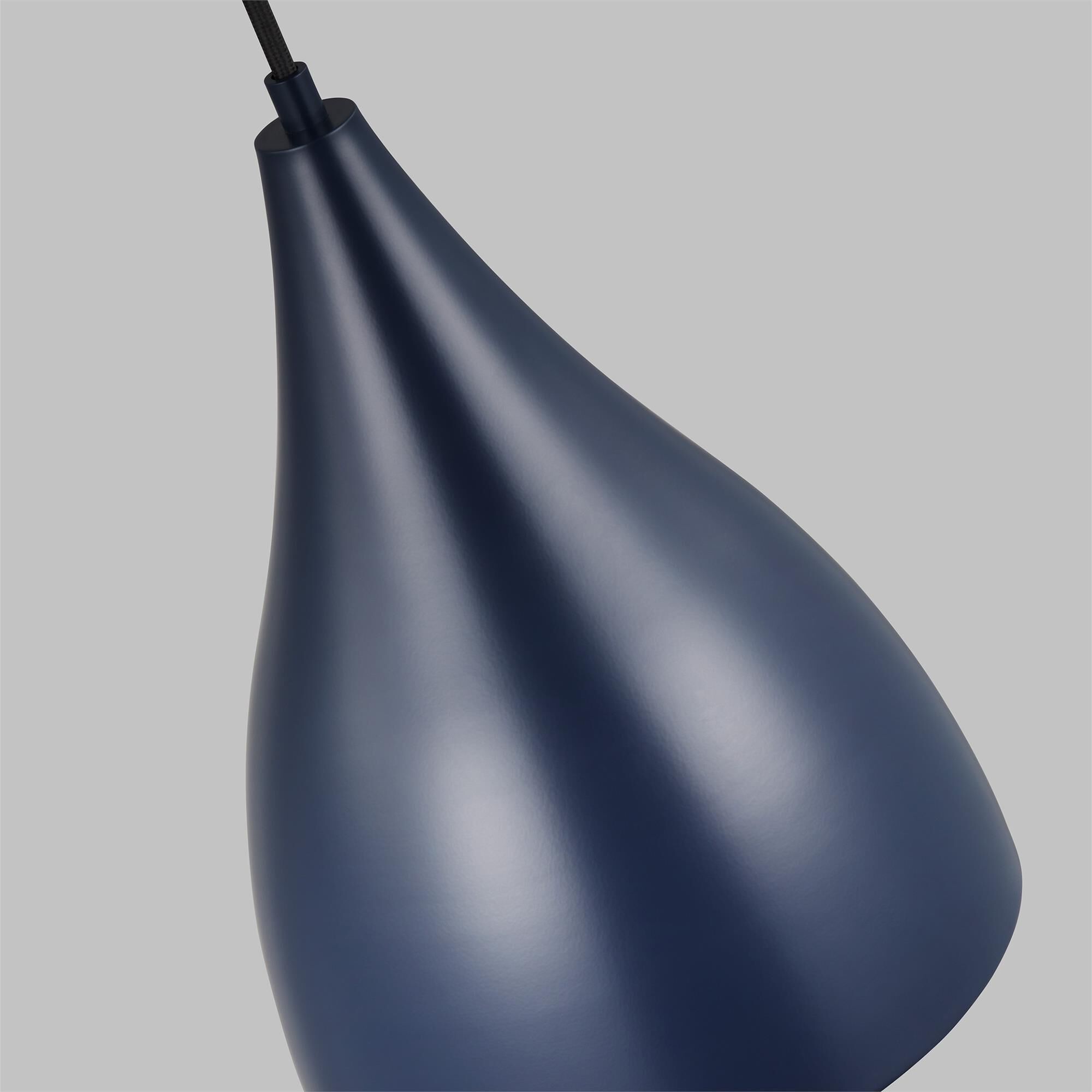 Shown in Navy finish and Navy glass and Navy Steel shade