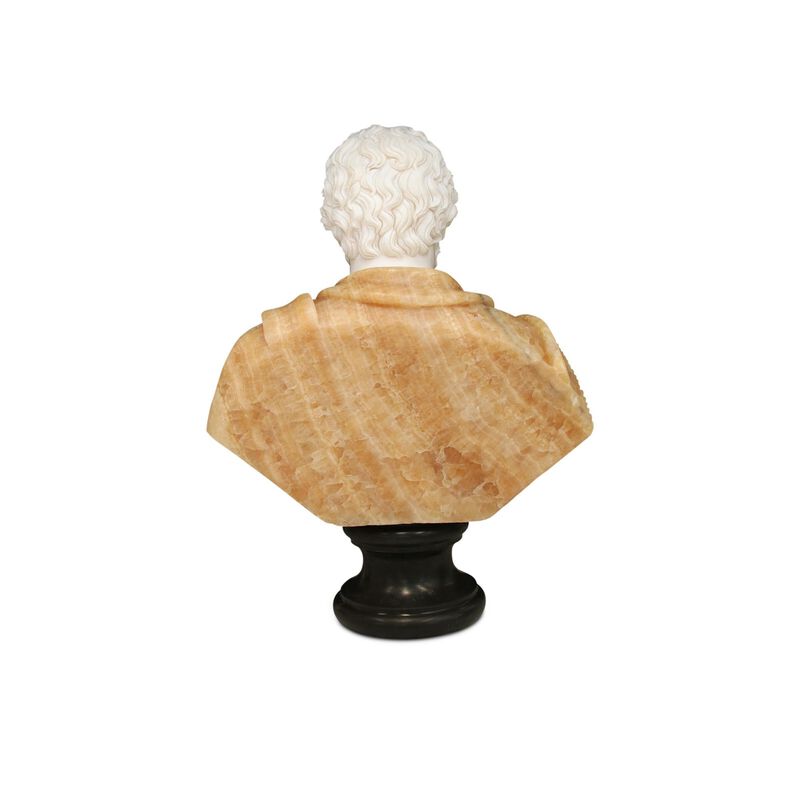 Thanos Marble Bust Sculpture by Currey and Company