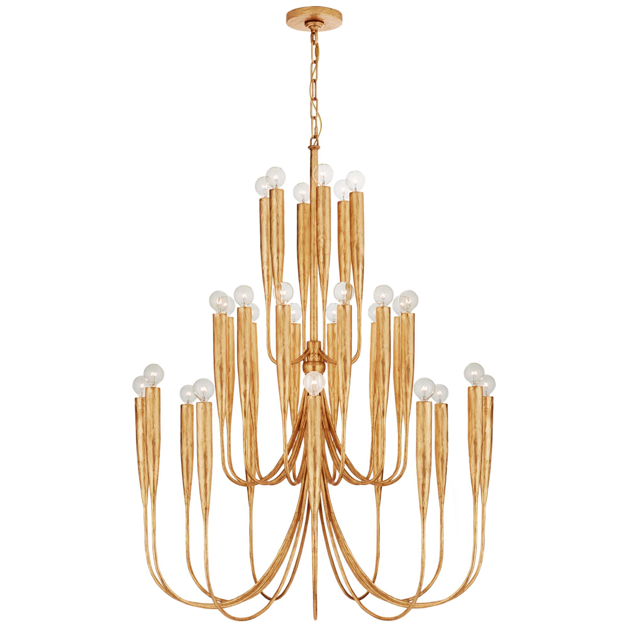 Shown in Antique Gold Leaf finish and No Option shade