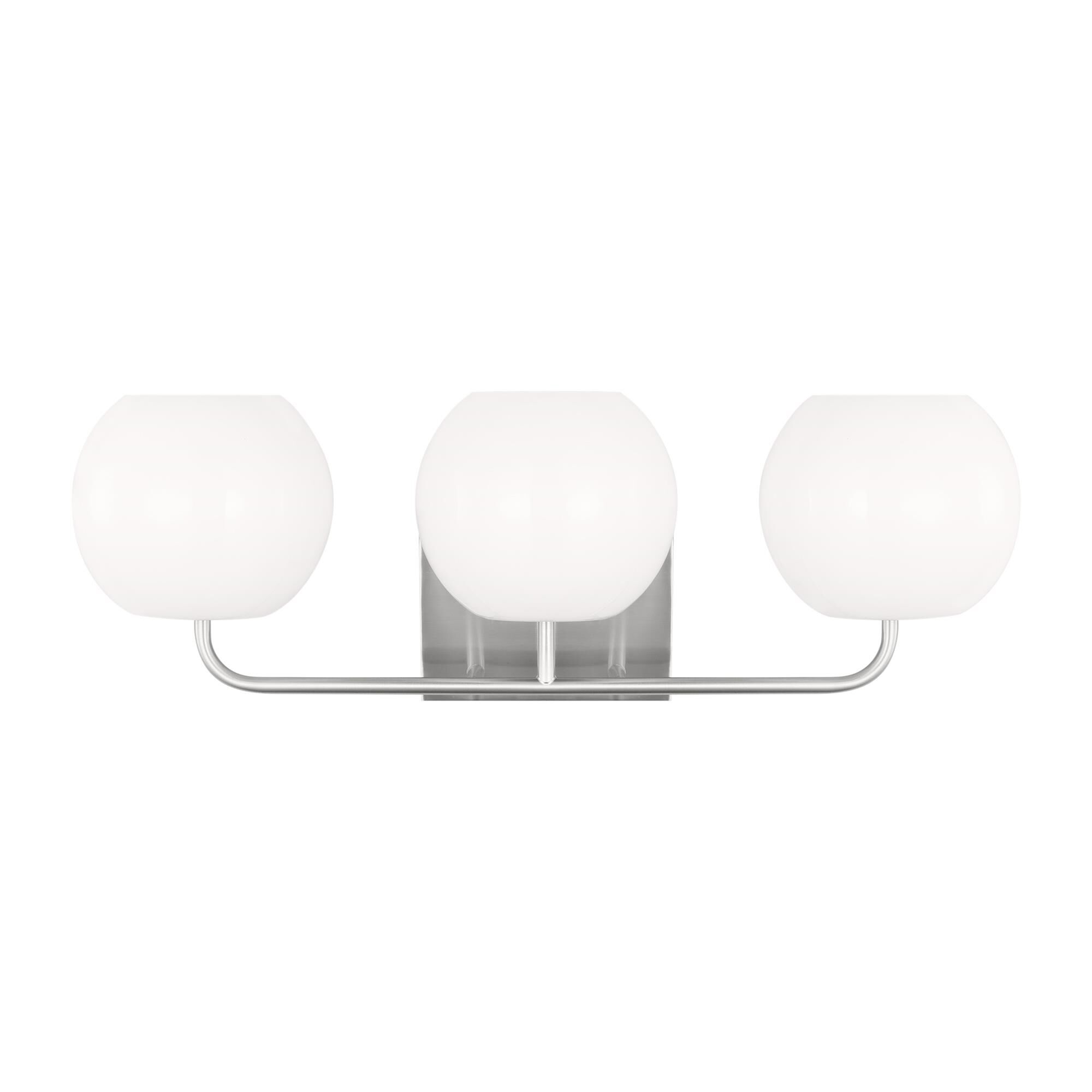 Shown in Brushed Steel finish and Opal Glass s shade