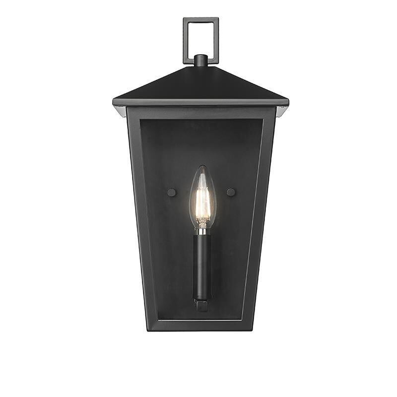 Shown in Powder Coated Black finish and Clear glass