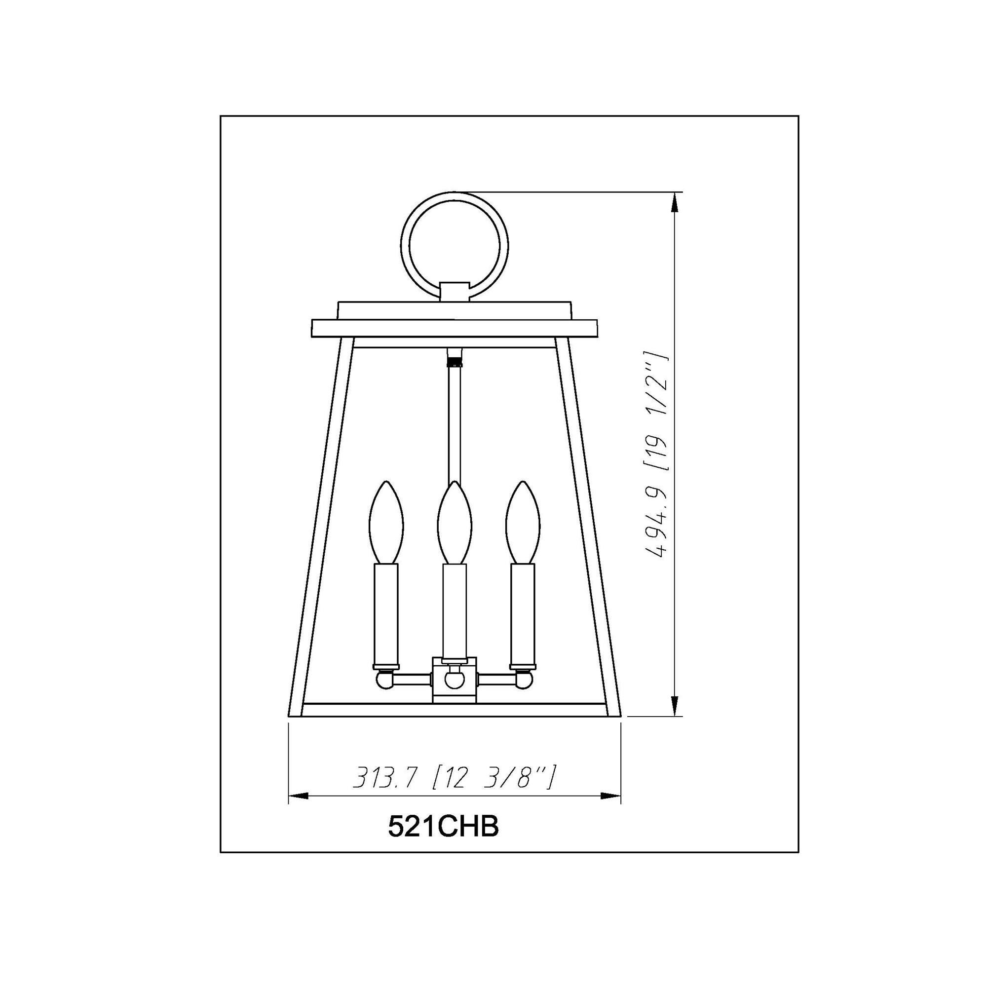 Shown in Black finish and Clear Beveled glass
