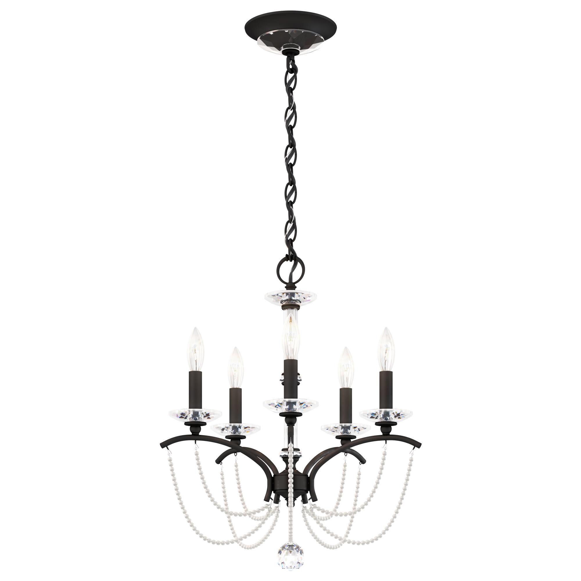 Shown in Black Matte finish and White Pearl crystal
