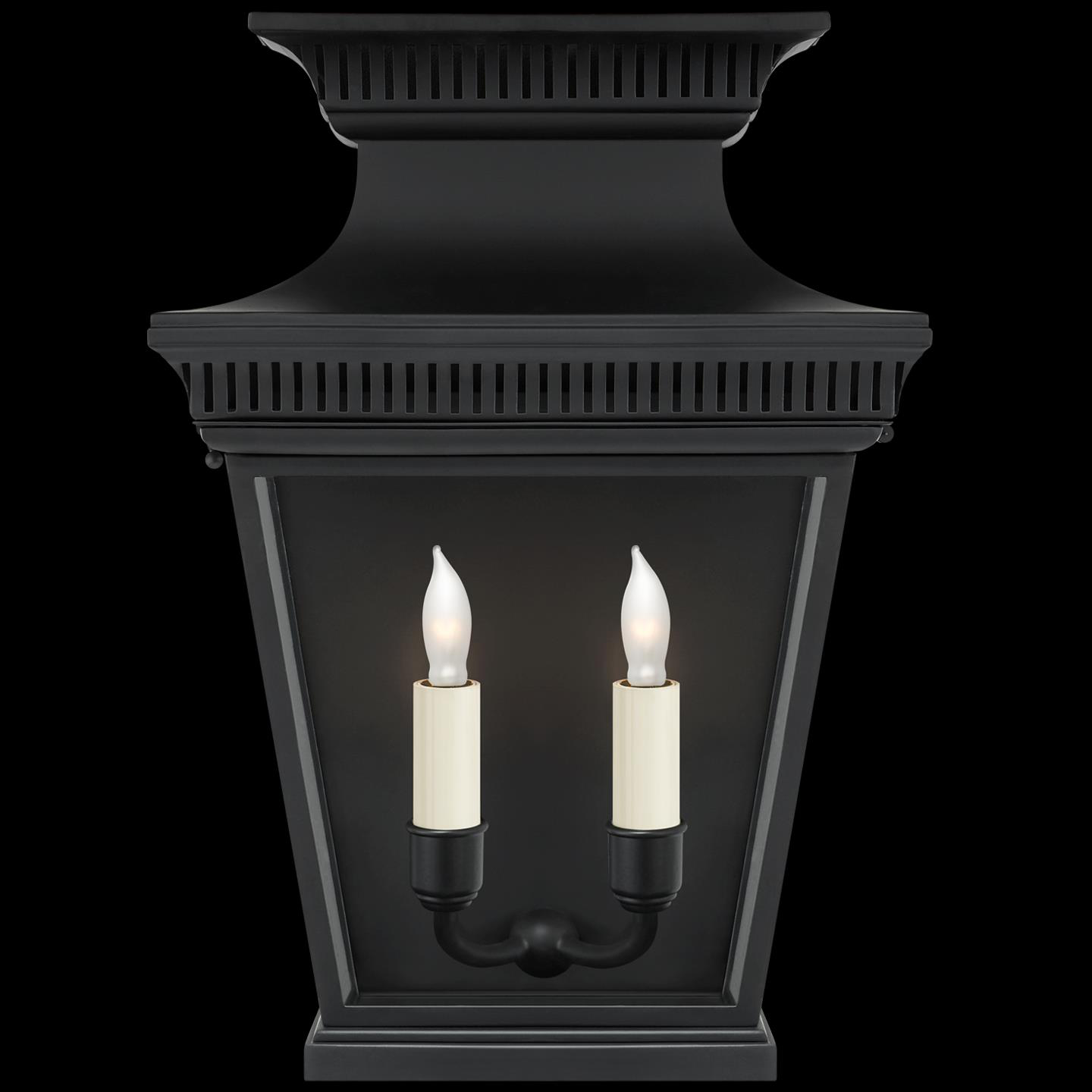 Shown in Matte Black finish and Clear glass