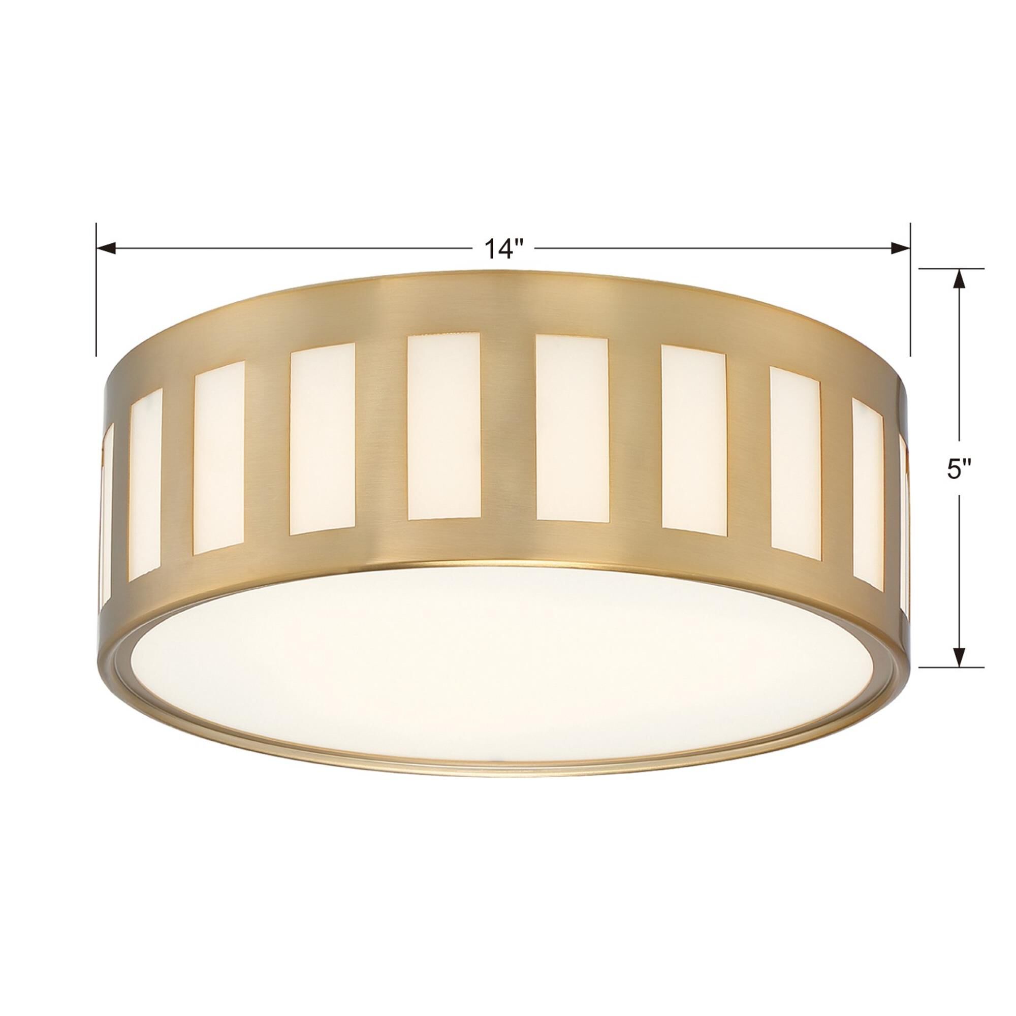 Shown in Vibrant Gold finish and White glass