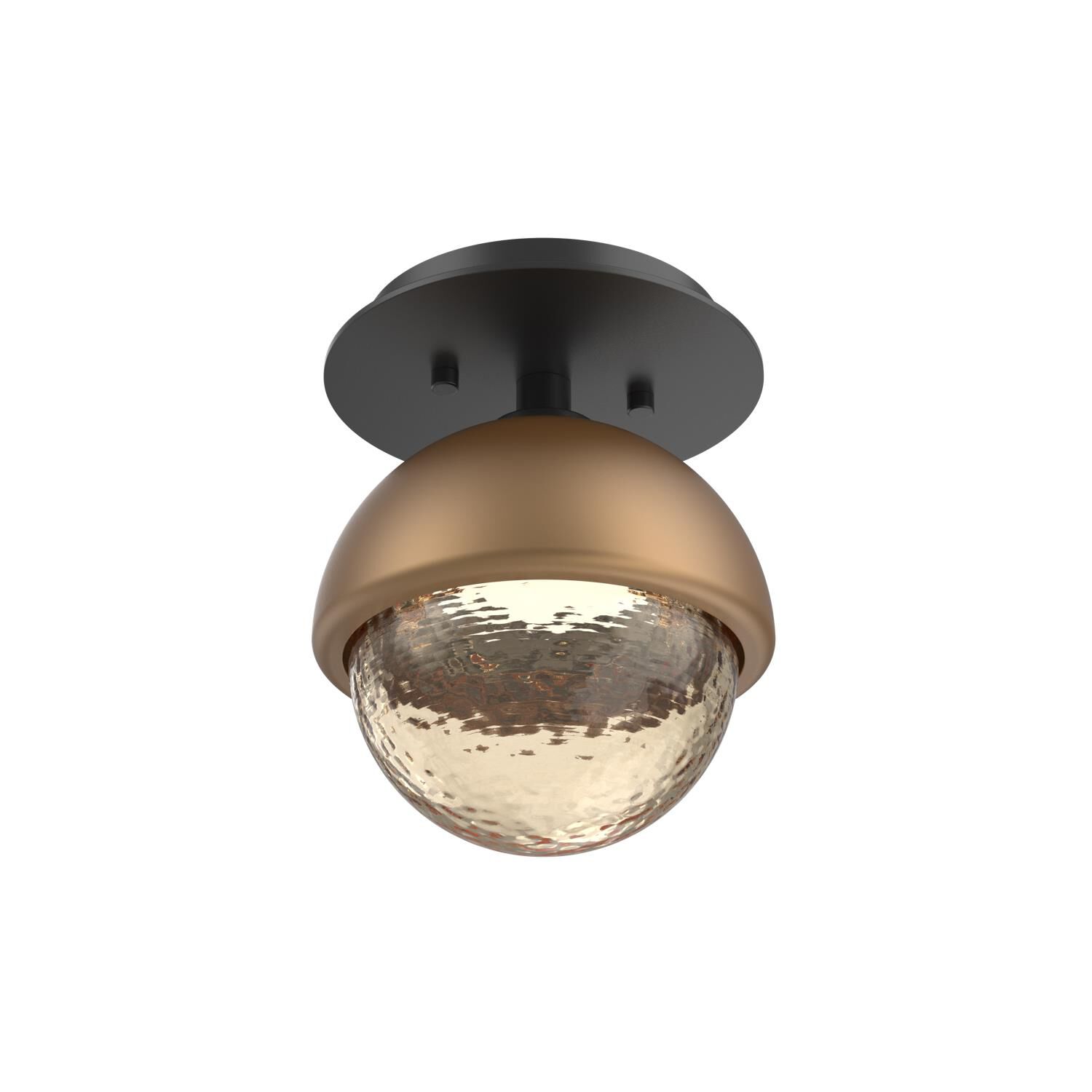 Shown in Matte Black finish and Amber glass and Novel Brass accent