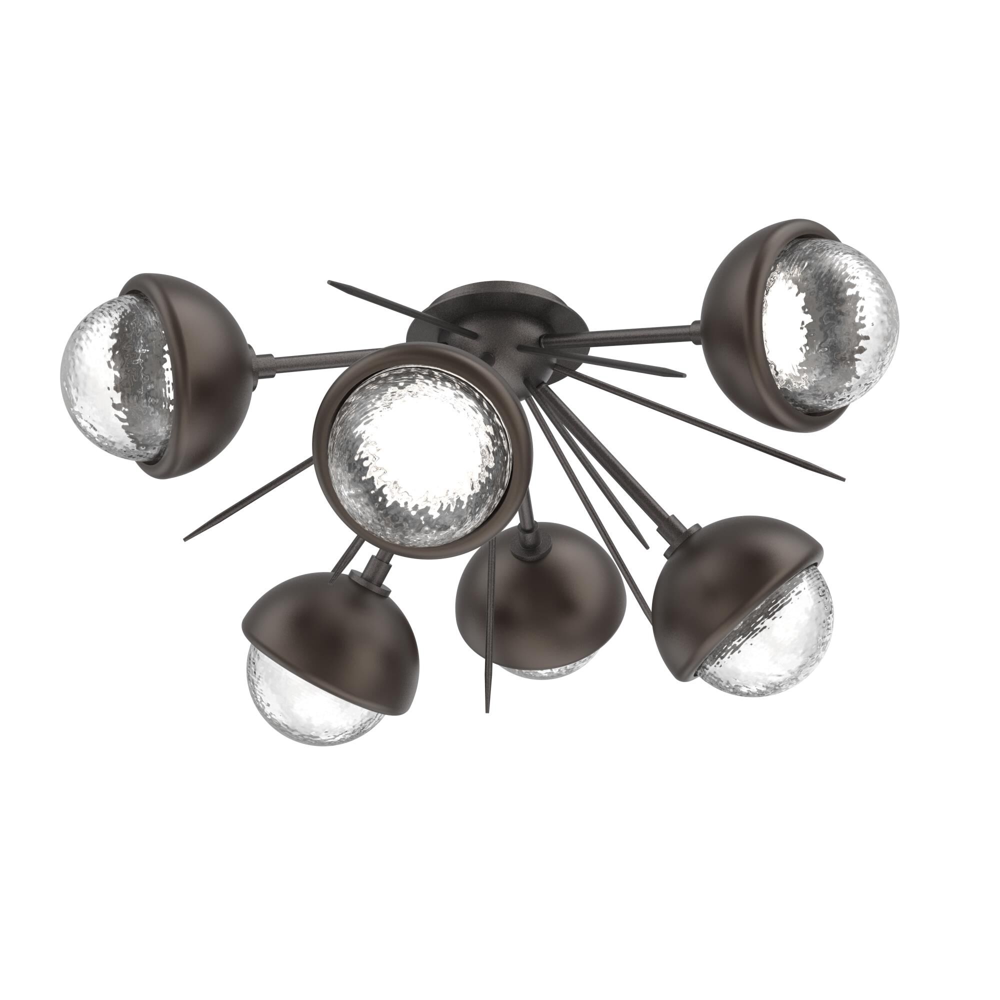 Levi Wilson Cabochon 28 Inch Semi Flush Mount by Hammerton Studio