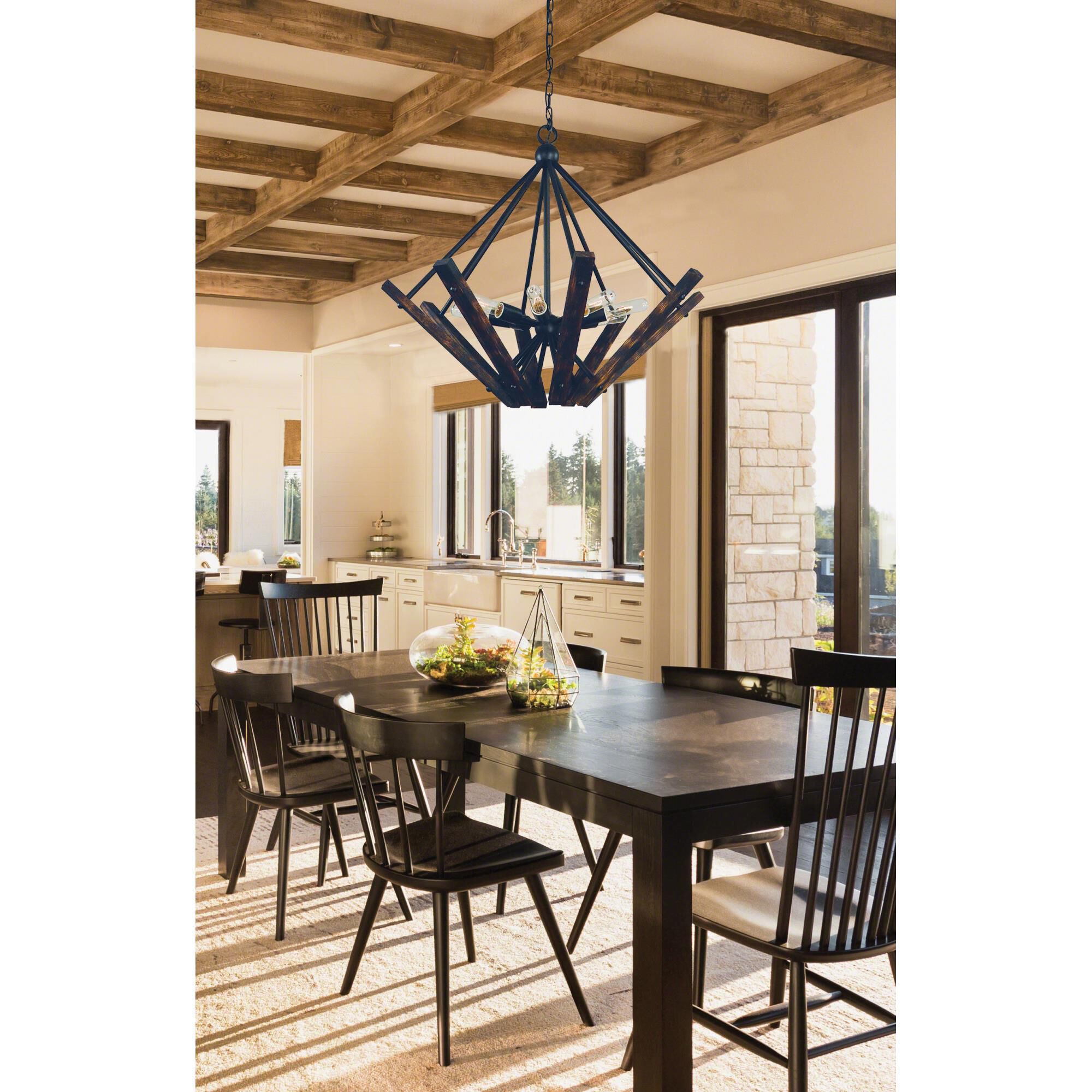 Rustic Chic 30 Inch 8 Light Chandelier by Framburg