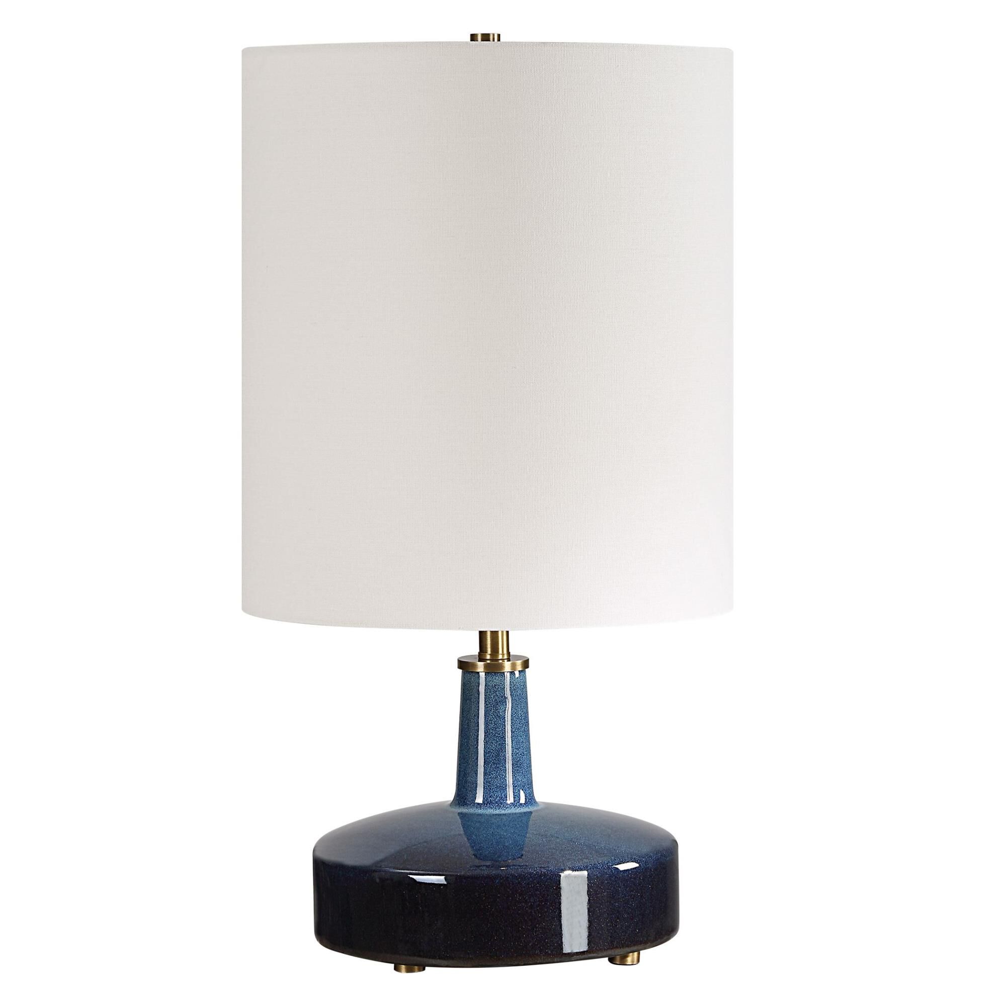 Shown in Add A Touch Of Artistic Flair To Your Space With Our Unique Ceramic Table Lamp, Boasting A Captivati finish and Round Drum Hardback shade
