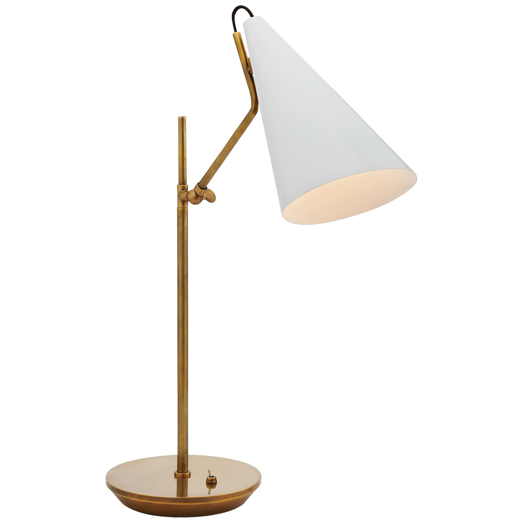 Shown in Plaster White finish and White shade
