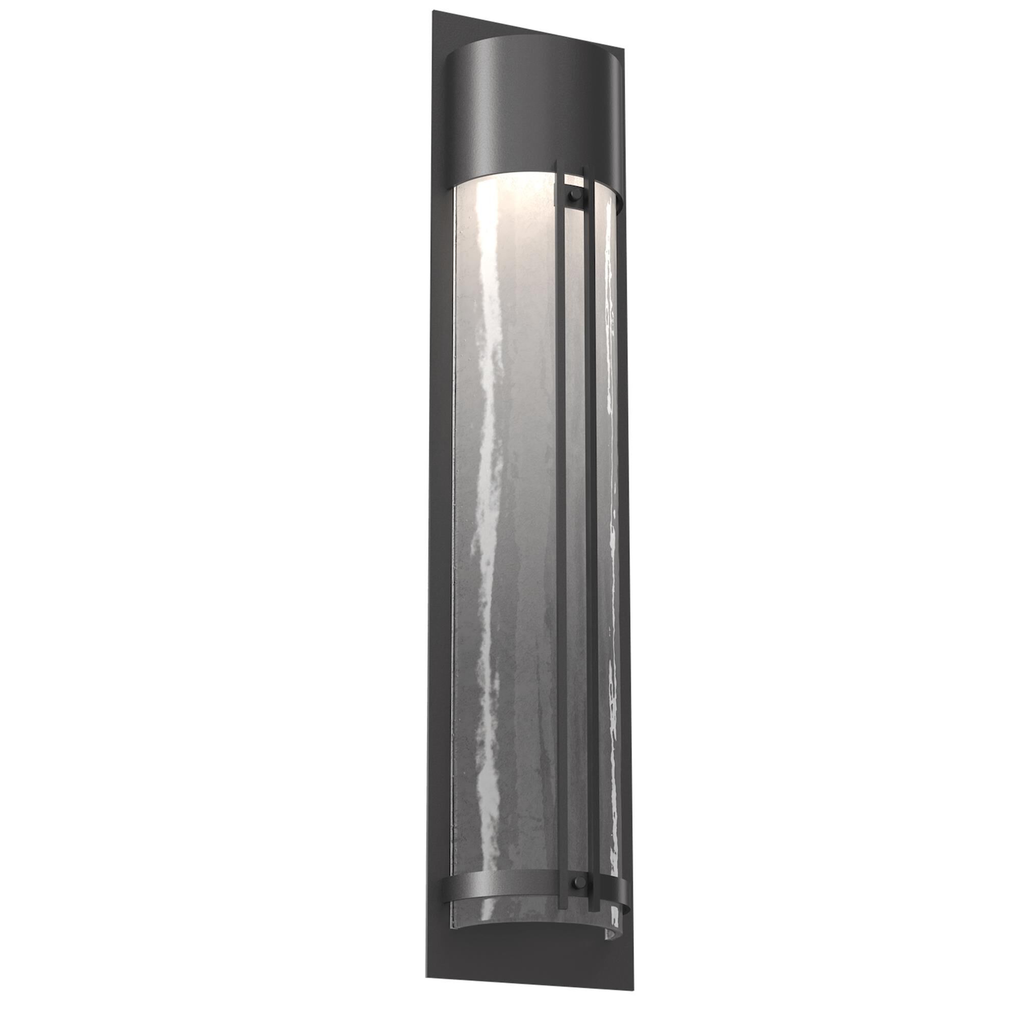 Shown in Argento Grey finish and Frosted Granite glass