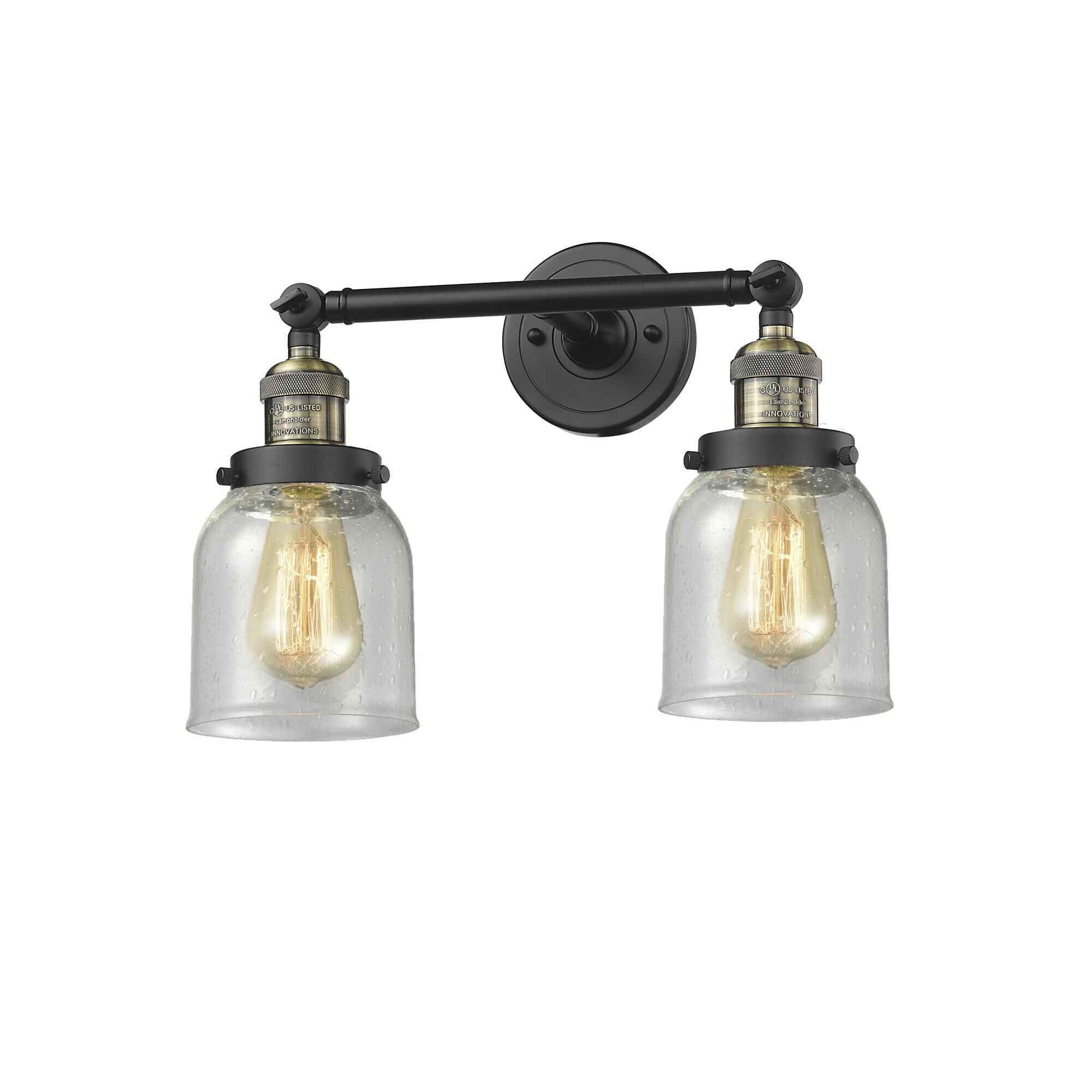 Bruno Marashlian Small Bell 16 Inch 2 Light Bath Vanity Light by Innovations Lighting