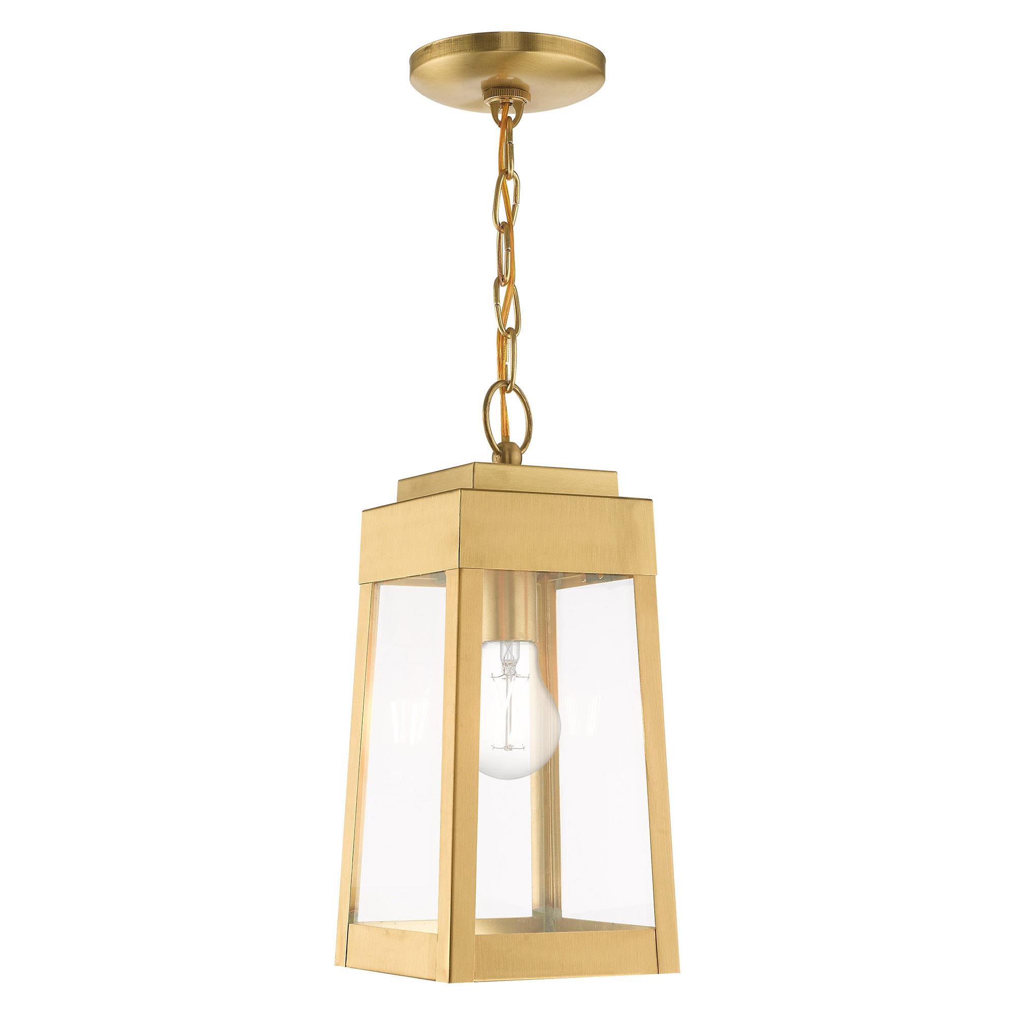 Oslo 14 Inch Tall 1 Light Outdoor Hanging Lantern by Livex Lighting
