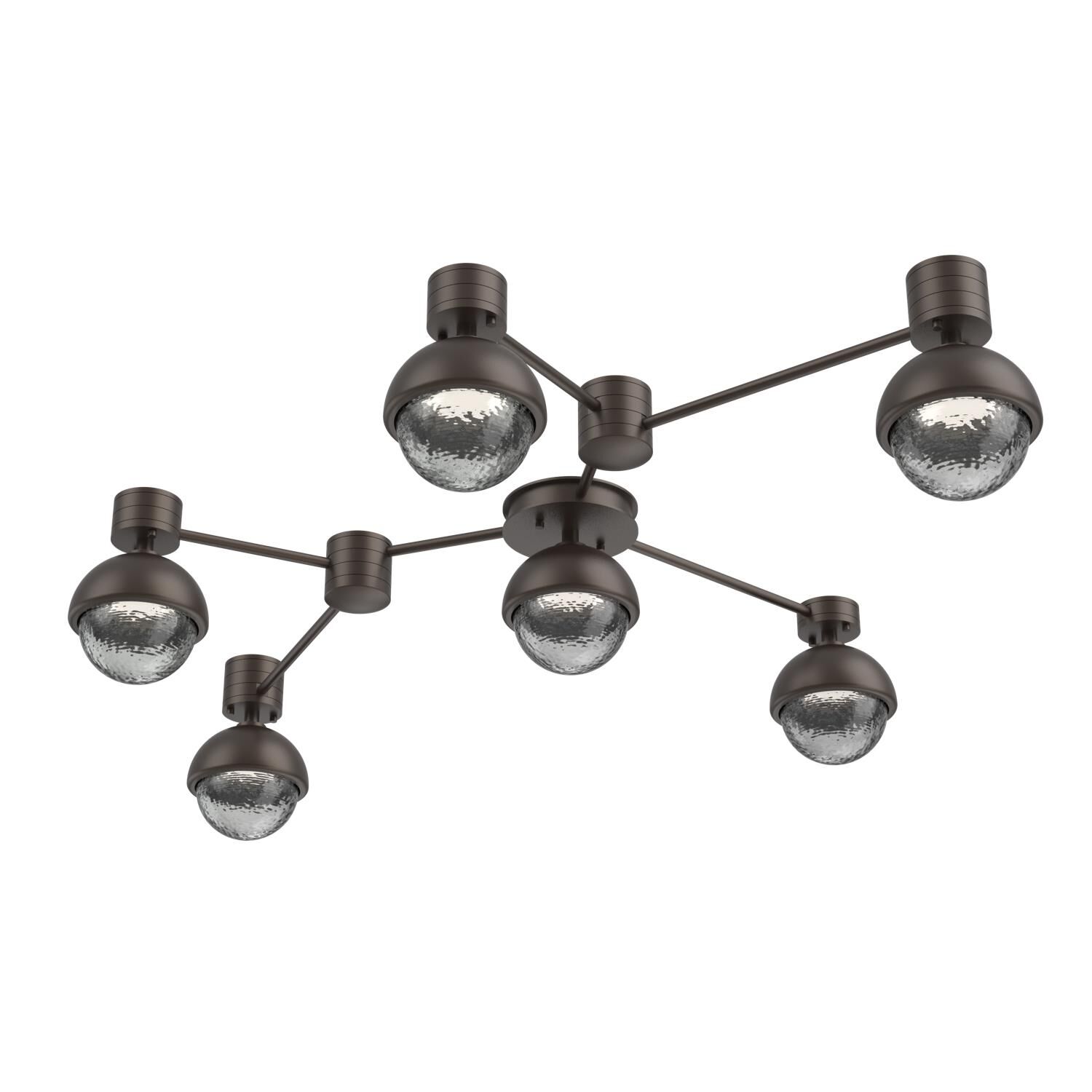 Levi Wilson Cabochon 41 Inch Flush Mount by Hammerton Studio
